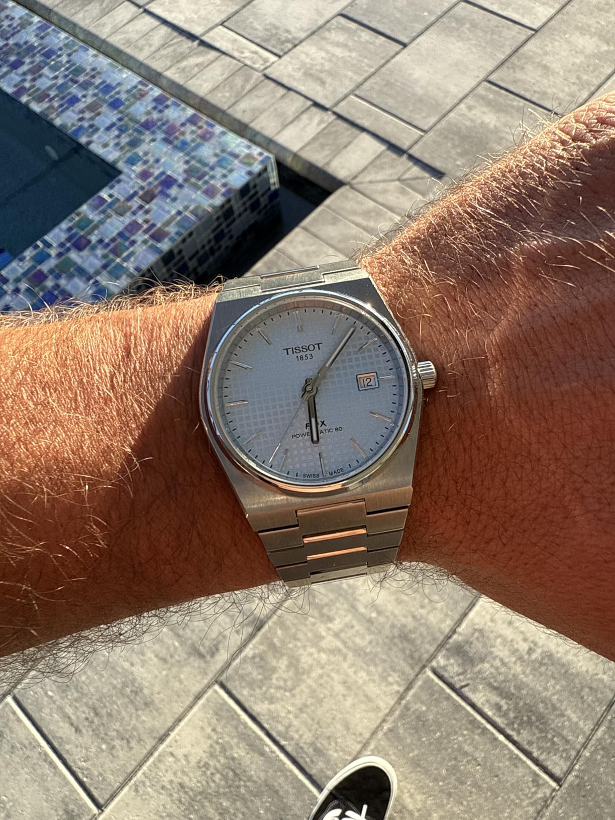 PRX Powermatic 80 316L Stainless Steel case, Swiss Automatic Watch for Men & Women, Ice Blue Dial, Stainless Steel, (T1374071135100) customer photo 1