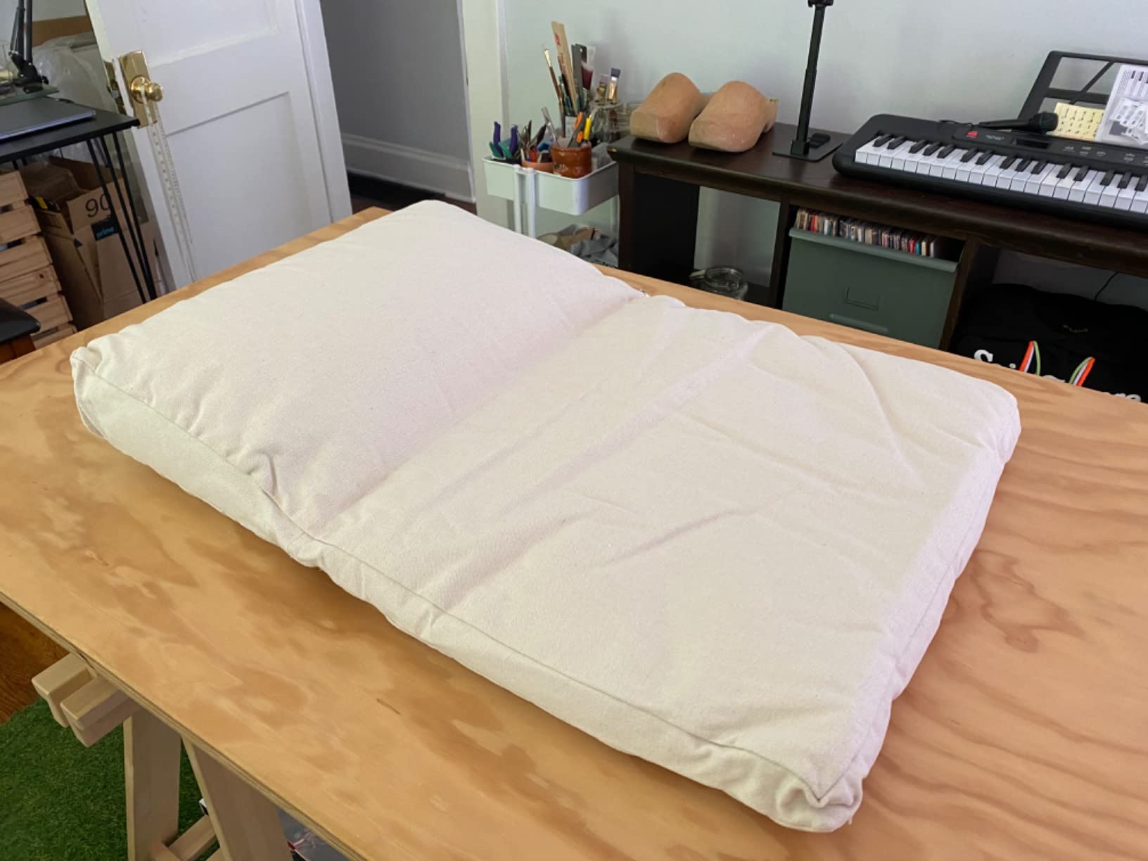 Meditation Cushion, Meditation Pillow and Zabuton 2-in-1 Portable Design (50 x 70CM) customer photo 2