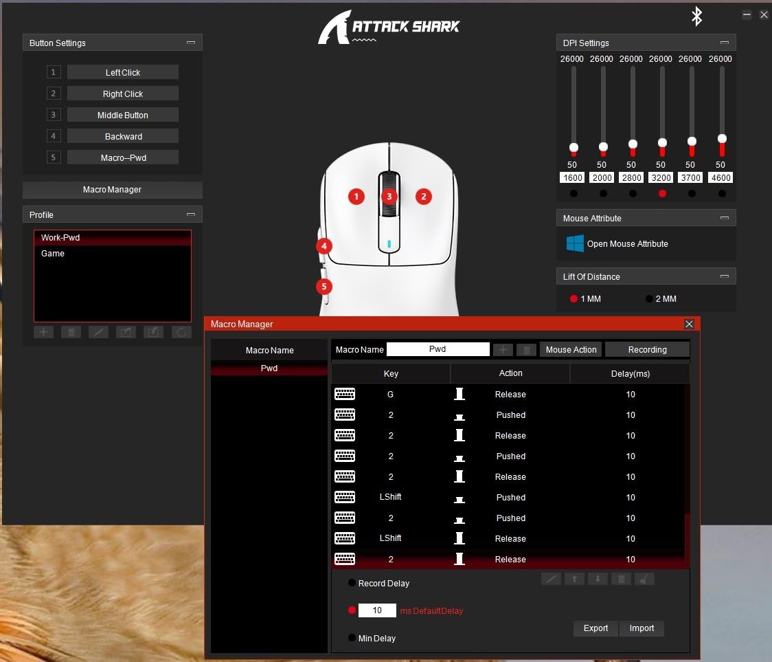 ATTACK SHARK X3 49g Ultra-Lightweight Wireless Gaming Mouse, White&Tape | Bluetooth 5.2/2.4G Wireless/Wired, PAW3395 Gaming Sensor, 26K DPI, 200h Battery Life, Programmable Buttons for PC/Mac/Win customer photo 1
