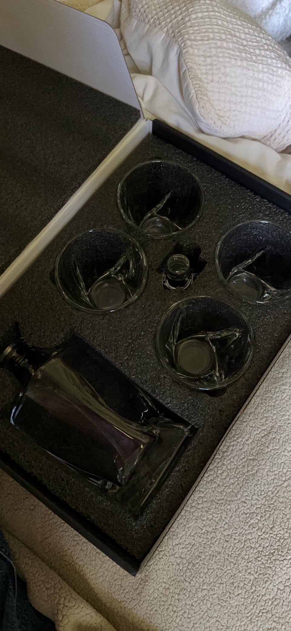 Luxury Gift For Men - Whiskey Decanter Set For Beloved Husband Or Dad Birthday Gift - 4 Whiskey Glasses And Decanter Set Is a Great Gift Idea for Whisky, Bourbon, or Scotch lovers customer photo 2