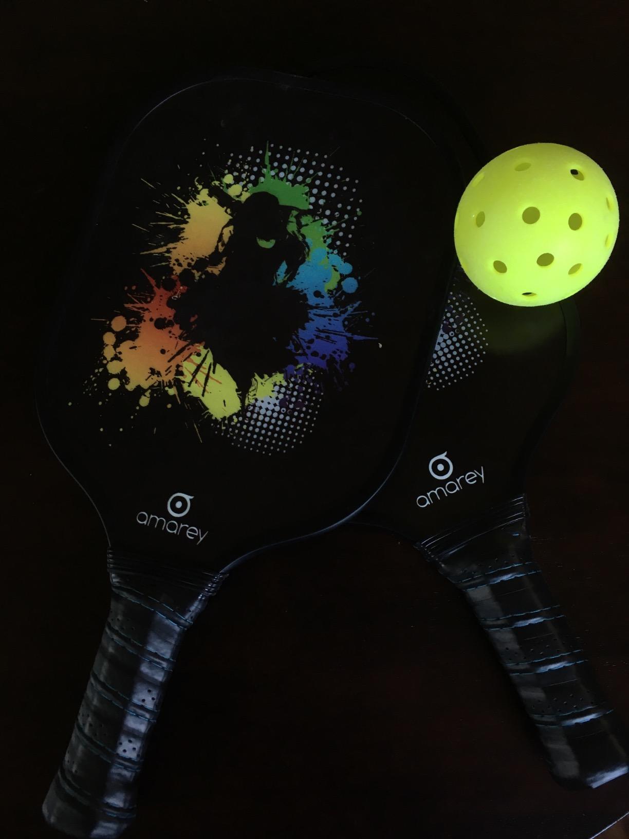 niupipo Pickleball Paddles Set of 2/4/1, USAPA Approved Carbon Fiber & Fiberglass Hybrid, Easy Power, Polypropylene Honeycomb Core, Cushioned 4.72