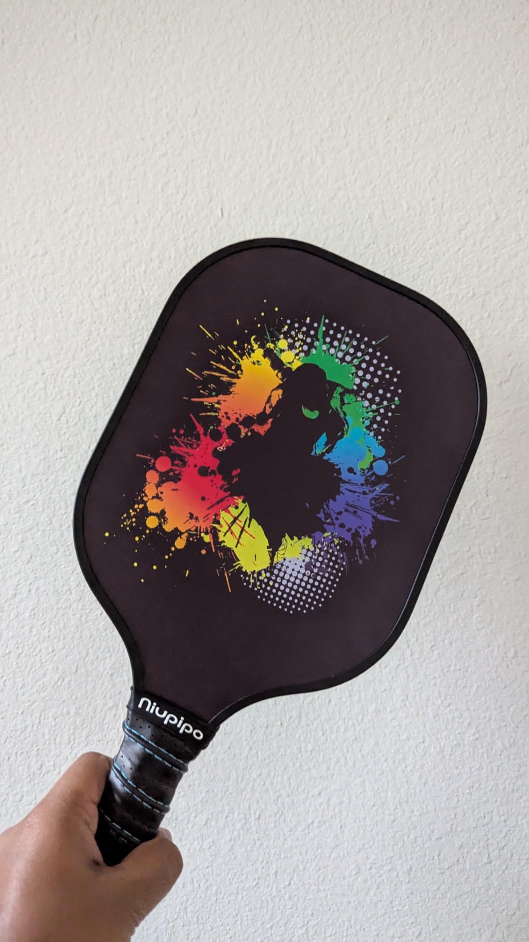 niupipo Pickleball Paddles Set of 2/4/1, USAPA Approved Carbon Fiber & Fiberglass Hybrid, Easy Power, Polypropylene Honeycomb Core, Cushioned 4.72