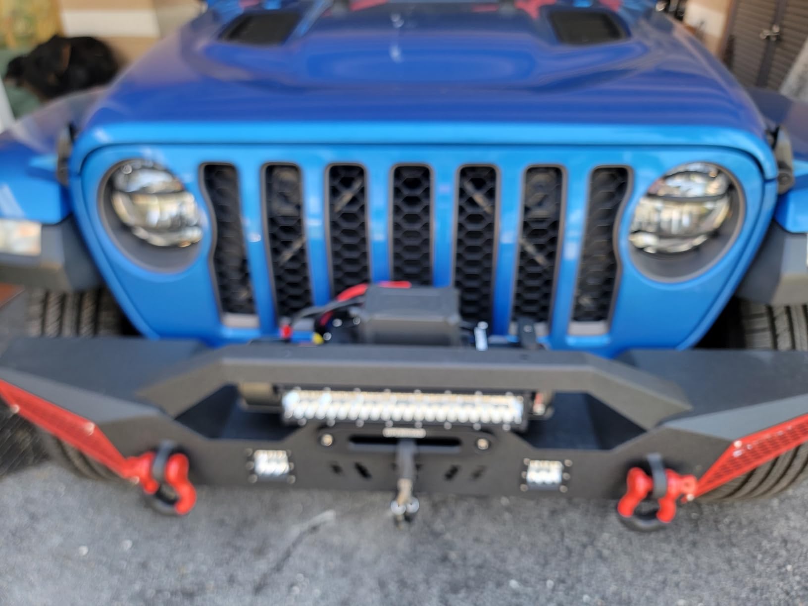 OPENROAD 13500 lb Recovery Winch with Synthetic Rope and 2 Wireless Remotes - IP68 Waterproof 12V Electric Winch for Jeep, SUV, Truck & Trailer - Panther Series 3S customer photo 1