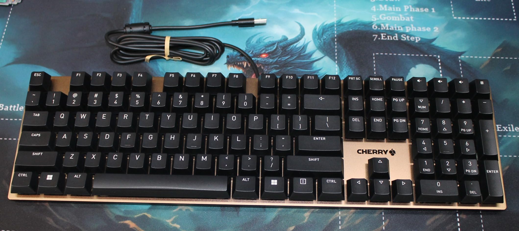 Cherry KC 200 MX Wired Mechanical Office Keyboard MX2A Brown Switches | Modern Design, Aluminum Surface, USB-A Connection, Full Size Keyboard, Black/Bronze, Tactile Switch customer photo 2