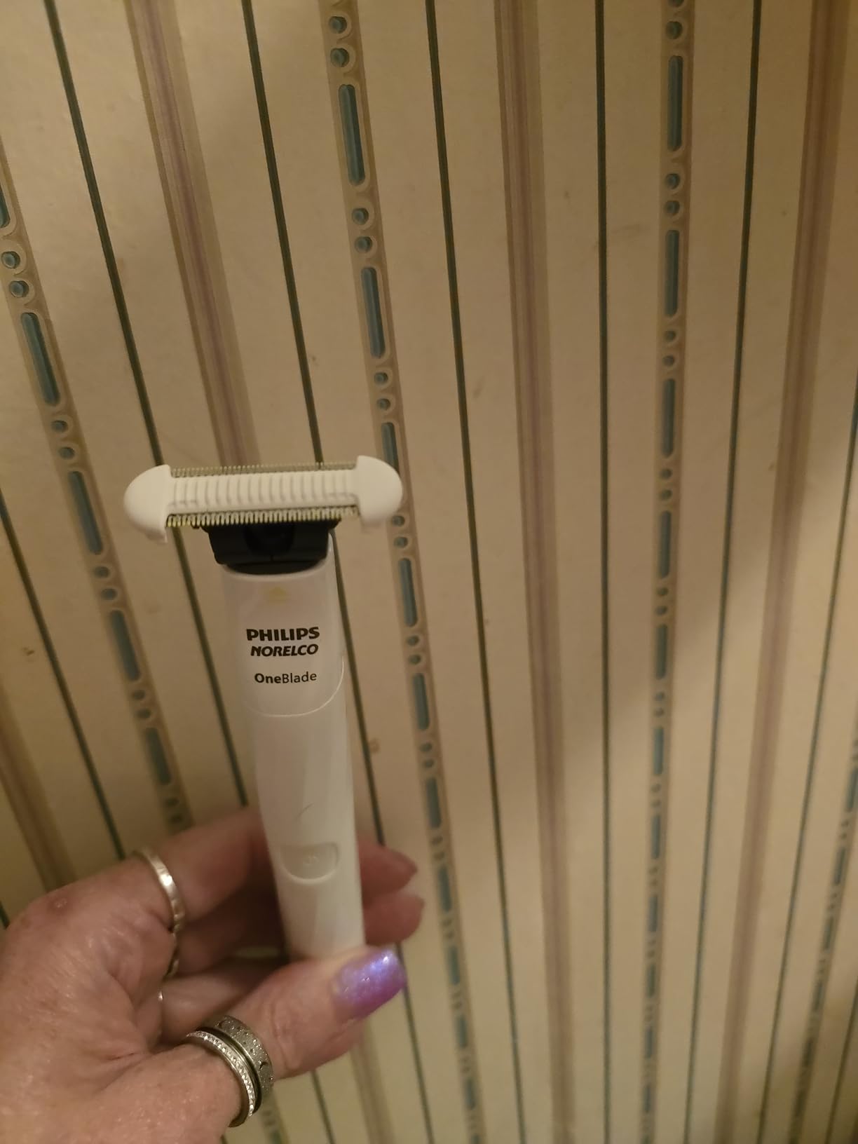 Philips Norelco OneBlade Intimate, Designed For Pubic Grooming, Trim & Shave With Extra Skin Protection, Model QP1924/70 customer photo 2