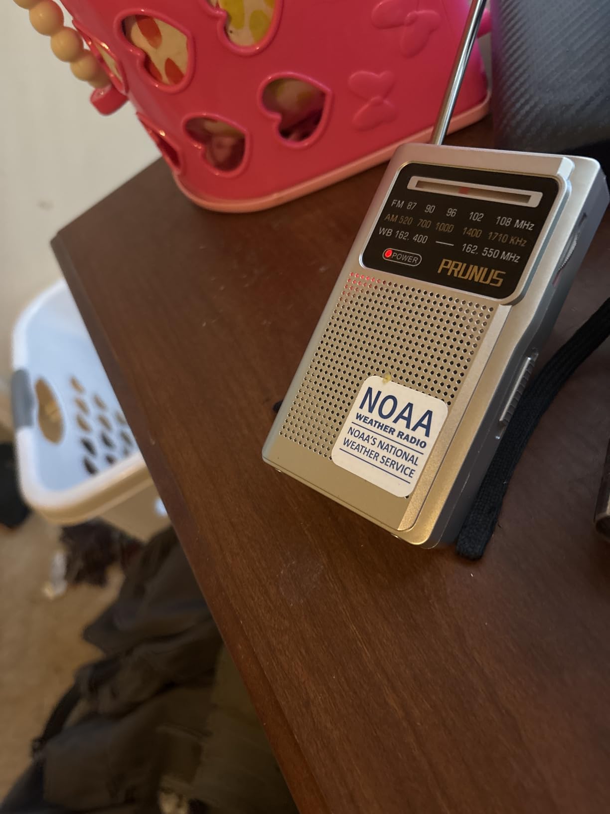 NOAA Weather Radio AM FM, AA Battery Radio for Power Outages PRUNUS J161 | Handheld, Best Reception, Stereo Earphone Jack, for Emergency, Hurricane, Storm, Running, Walking, Home, Transistor Radio customer photo 2