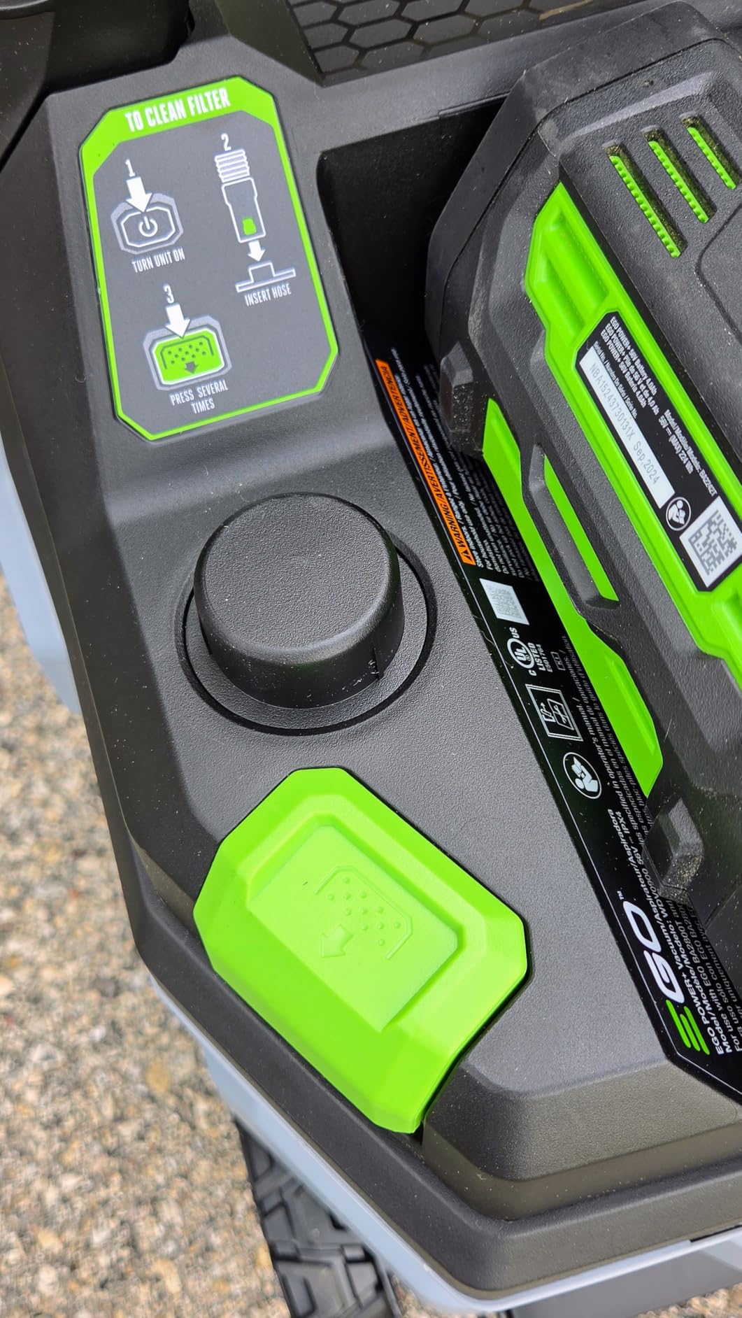 EGO Power+ Shop Vacuum Wet Dry, Car Vac, Portable Cordless Cleaner, 9 Gallon 110 CFM customer photo 2