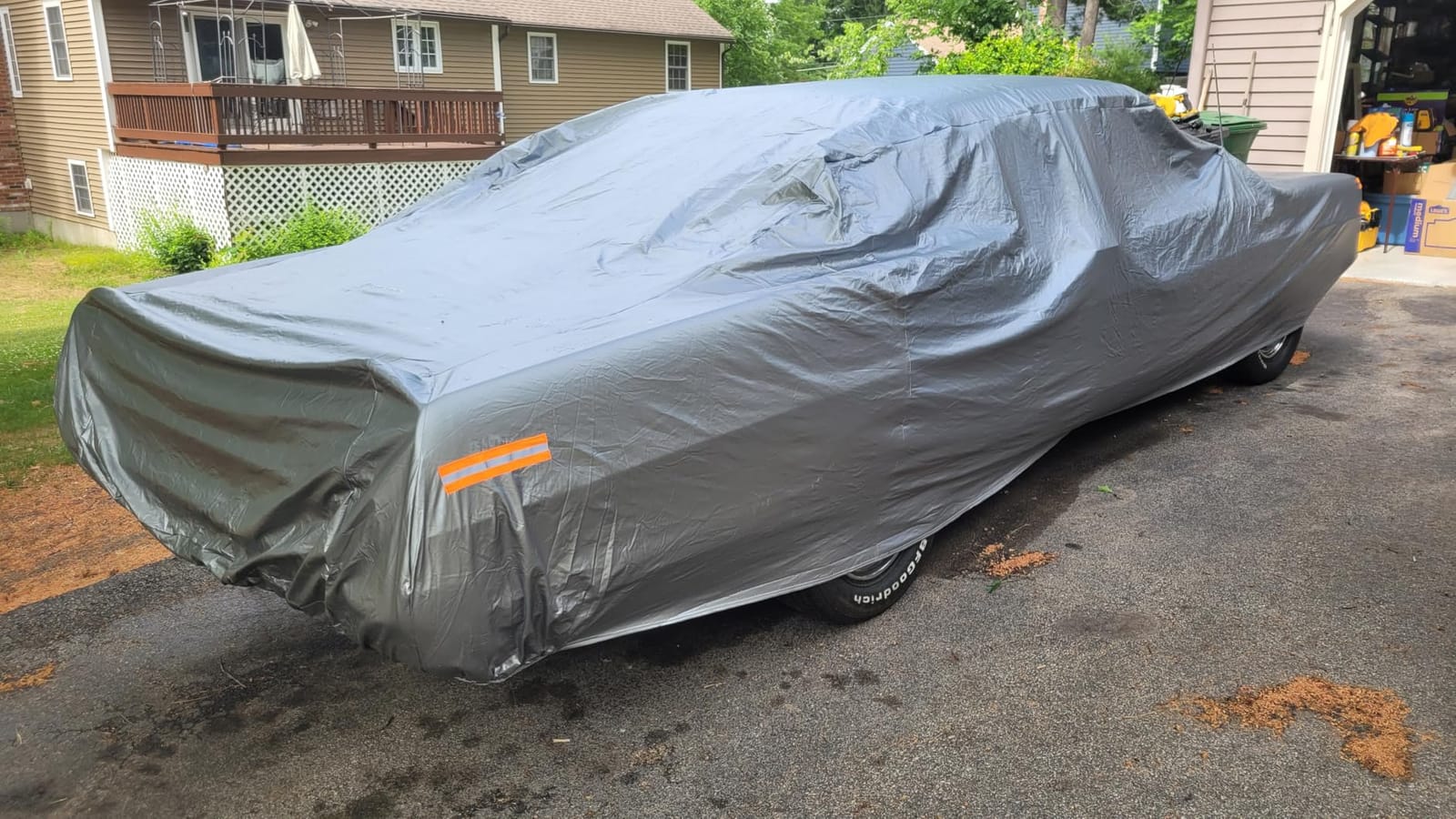 Motor Trend SafeKeeper All Weather Black Car Cover - Advanced Protection Formula - Waterproof 6-Layer for Outdoor Use, for Sedans Up to 210