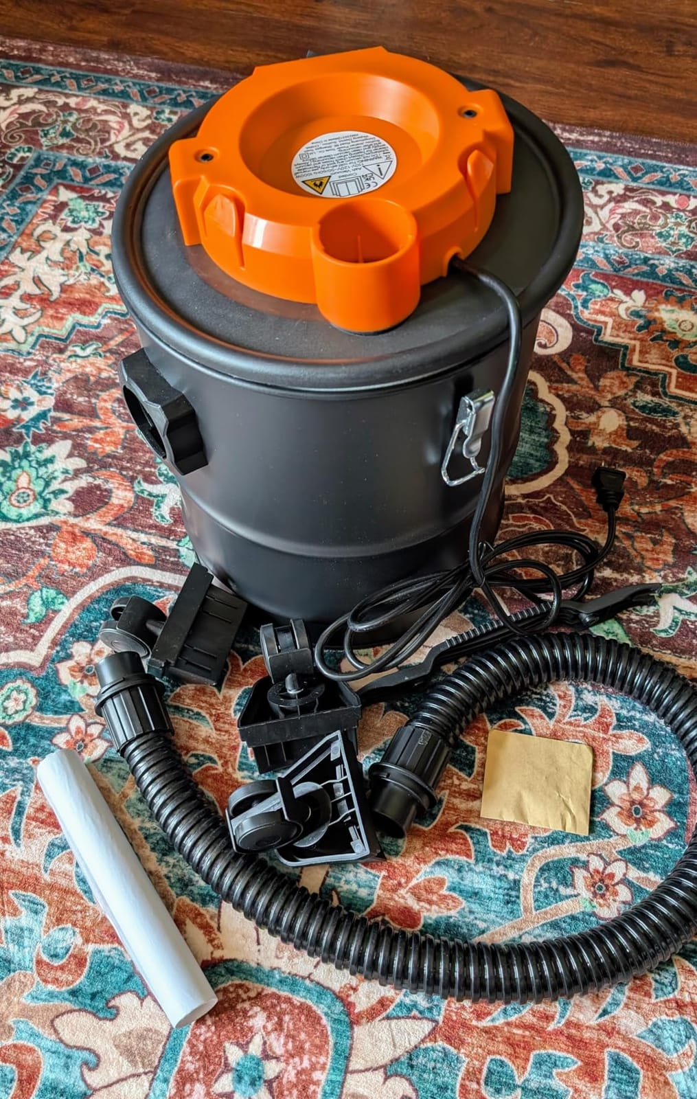 LIGO Ash Vacuum, Pellet Stove Vacuum Cleaner with Blower Function, 3.3 Gallon 1000W, Washable Filter and HEPA Filter, with 3 Swivel Casters, Ash Dust Collector for Pellet Stoves, Fireplaces customer photo 1