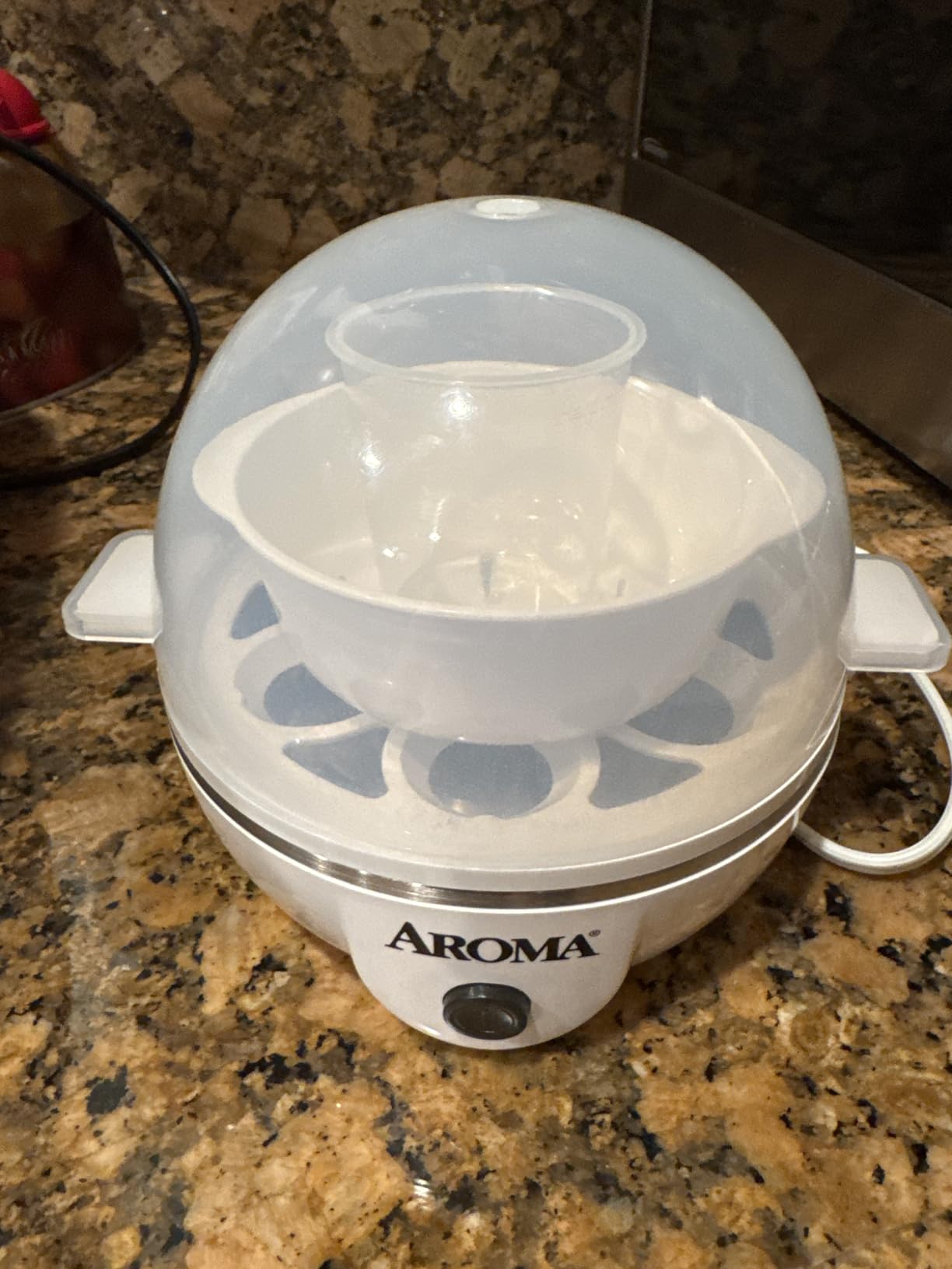 AROMA Overly Easy Egg Cooker, Steamer, and Electric Egg Poacher | XL Capacity Egg Steamer Fits 7 Eggs customer photo 2