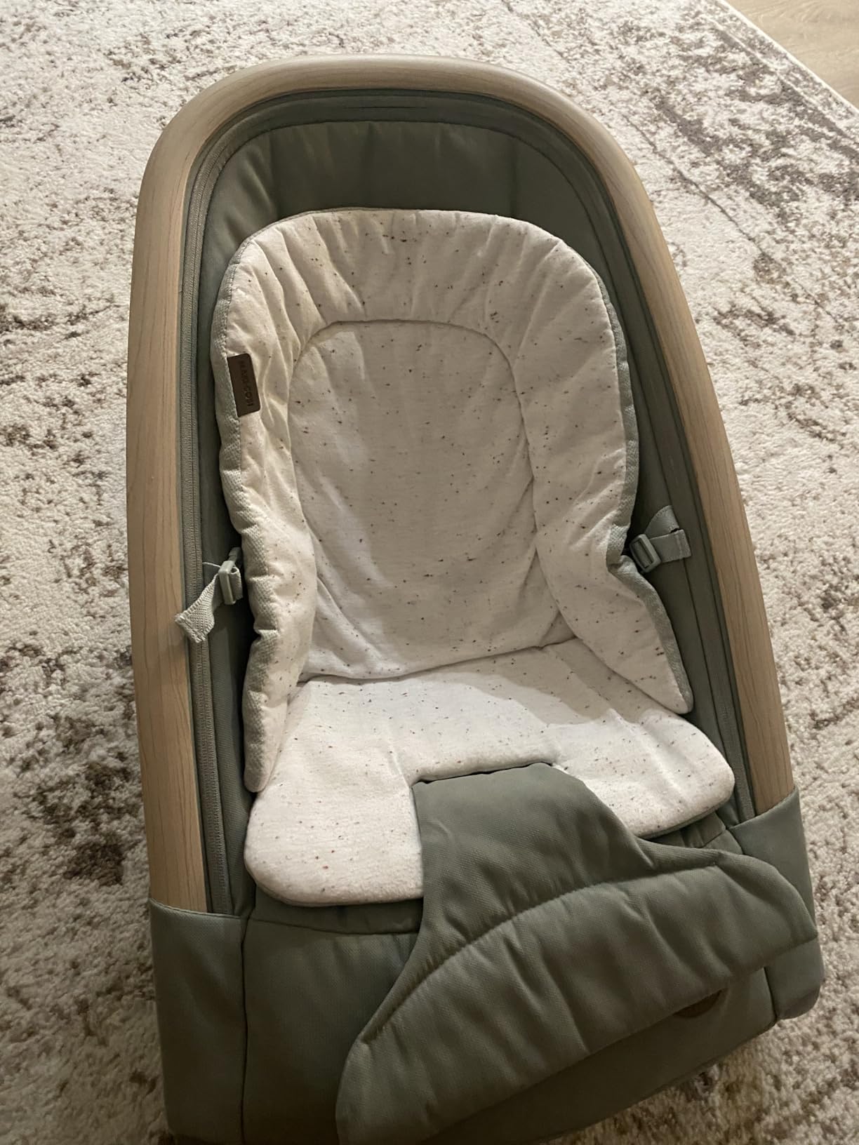 Maxi-Cosi Kori 2-in-1 Baby Bouncer Seat for Infants, Baby Rocker Chair, Portable Bouncer Chair, Classic Oat customer photo 1