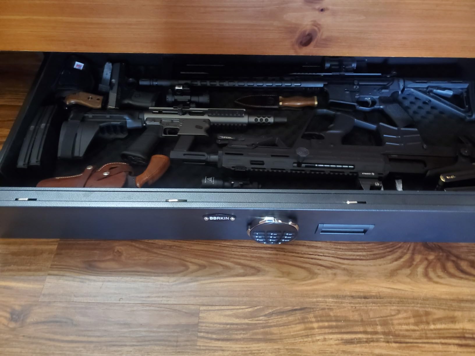 Extra Large Under Bed Safe, Heavy Duty Rapid Gun Storage Safe Drawer Safe for AR Rifle Ammo Pistol Accessories for Home and Vehicle customer photo 1