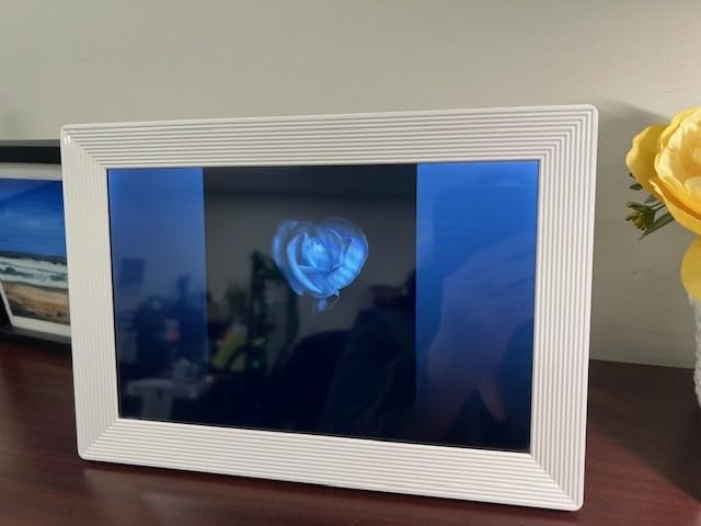 Digital Picture Frame, Frameo 15.6 Inch Large Digital Photo Frame WiFi, 1920 * 1080 IPS FHD Touch Screen, 32GB, Tabletop&Wall-Mounted, Electronic Photo Frame, Share Video, Birthday, Wedding, for Mom customer photo 1