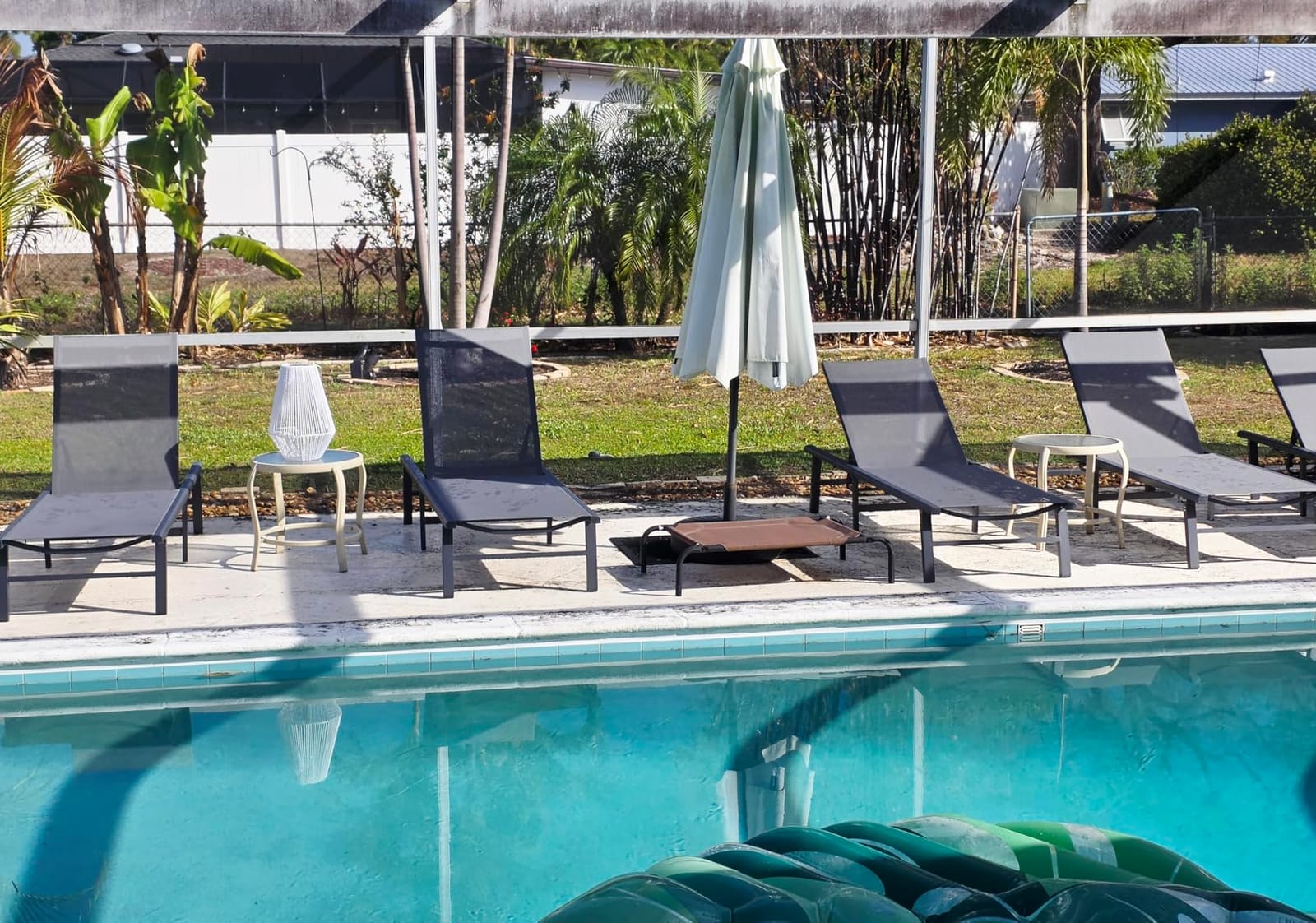 Ciokea Aluminum Chaise Lounge Outdoor - Foldable & Assemble Free Outdoor Lounge Chair with 5 Adjustable Backrest, Patio Lounge Chair for Outside Poolside Beach Pool, Grey customer photo 2