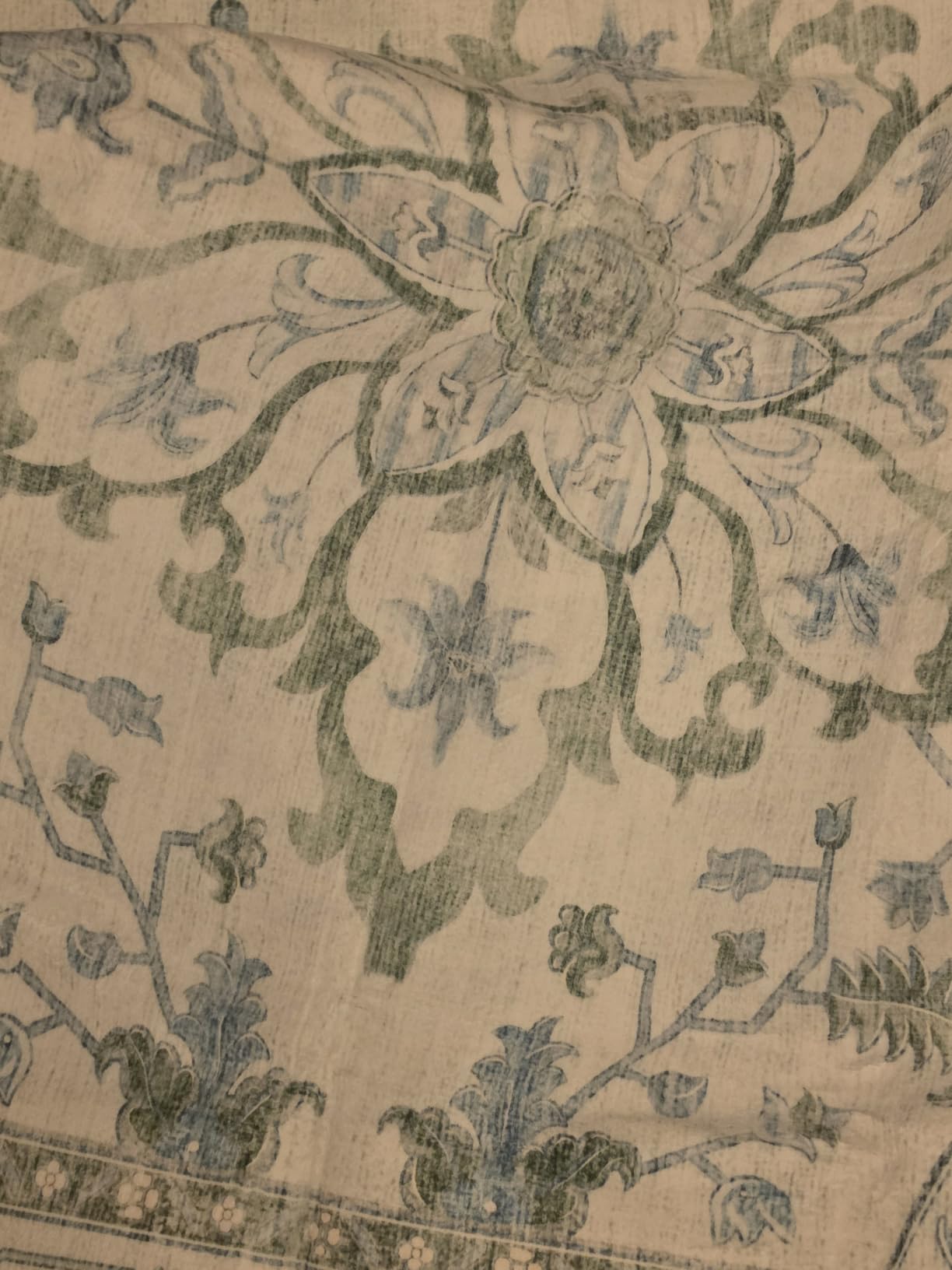 RELEANY Washable Area Rug, Large 9'x12', Brick/Brown/Green | Non-Slip, Water Repellent, Pet Friendly, Easy to Clean, Vintage Floral Boho Decor for Living Room Bedroom Dining Room customer photo 1