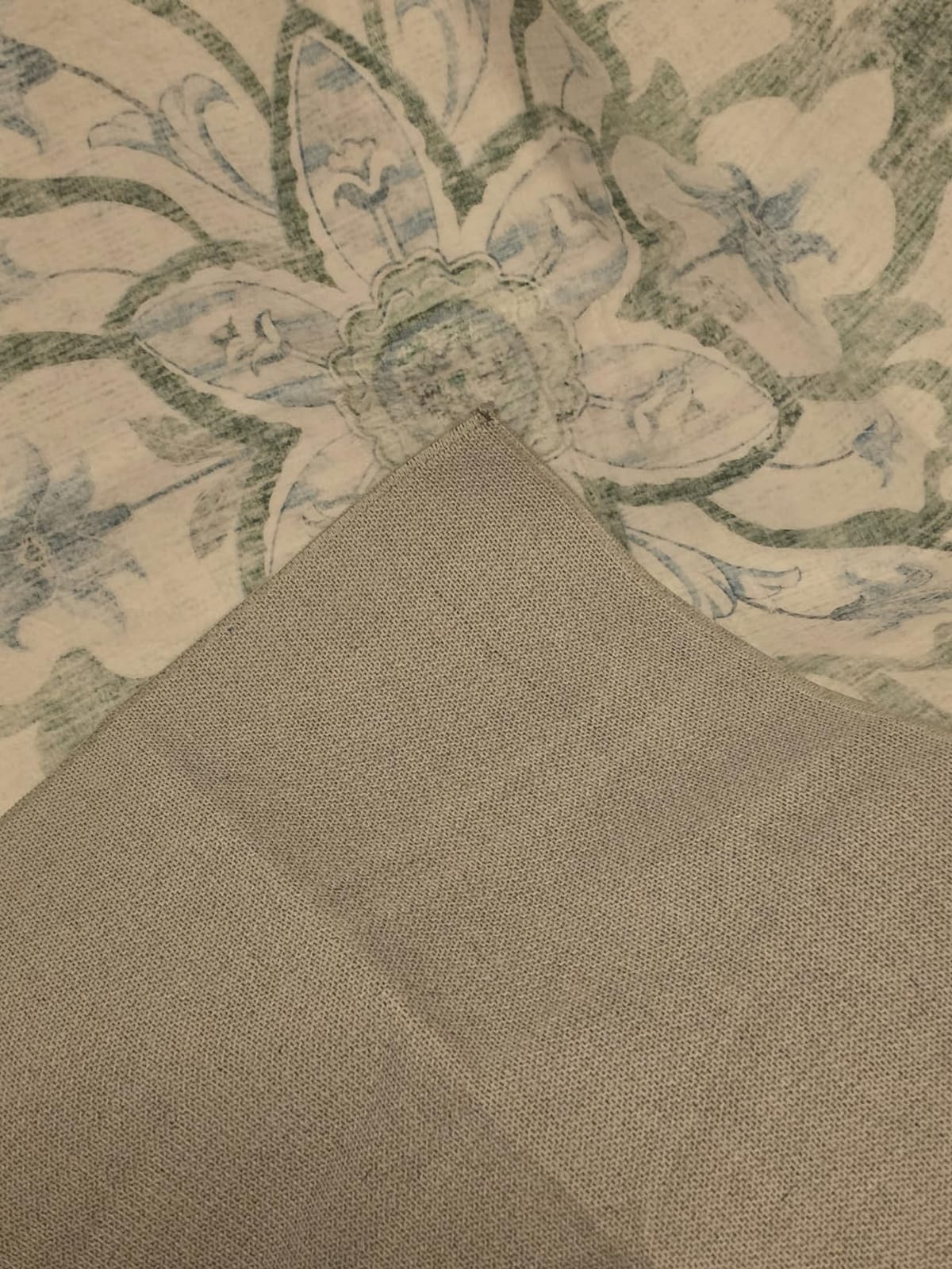 RELEANY Washable Area Rug, Large 9'x12', Brick/Brown/Green | Non-Slip, Water Repellent, Pet Friendly, Easy to Clean, Vintage Floral Boho Decor for Living Room Bedroom Dining Room customer photo 2