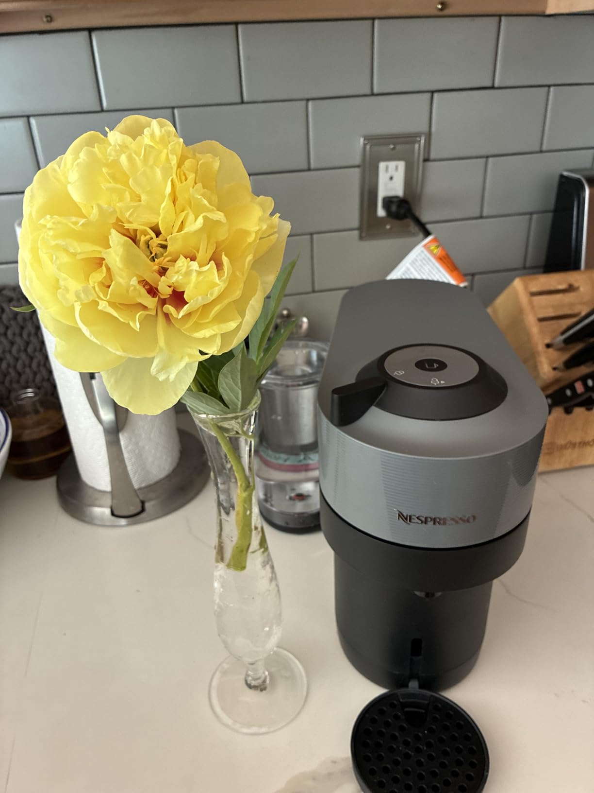 Nespresso Vertuo Pop+ Coffee & Espresso Maker by Breville, Coconut White customer photo 2