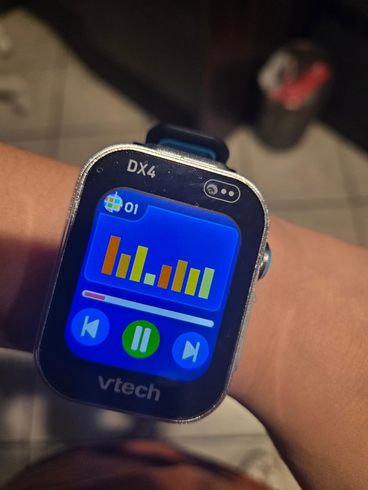 VTech KidiZoom Smartwatch DX4, Blue customer photo 2