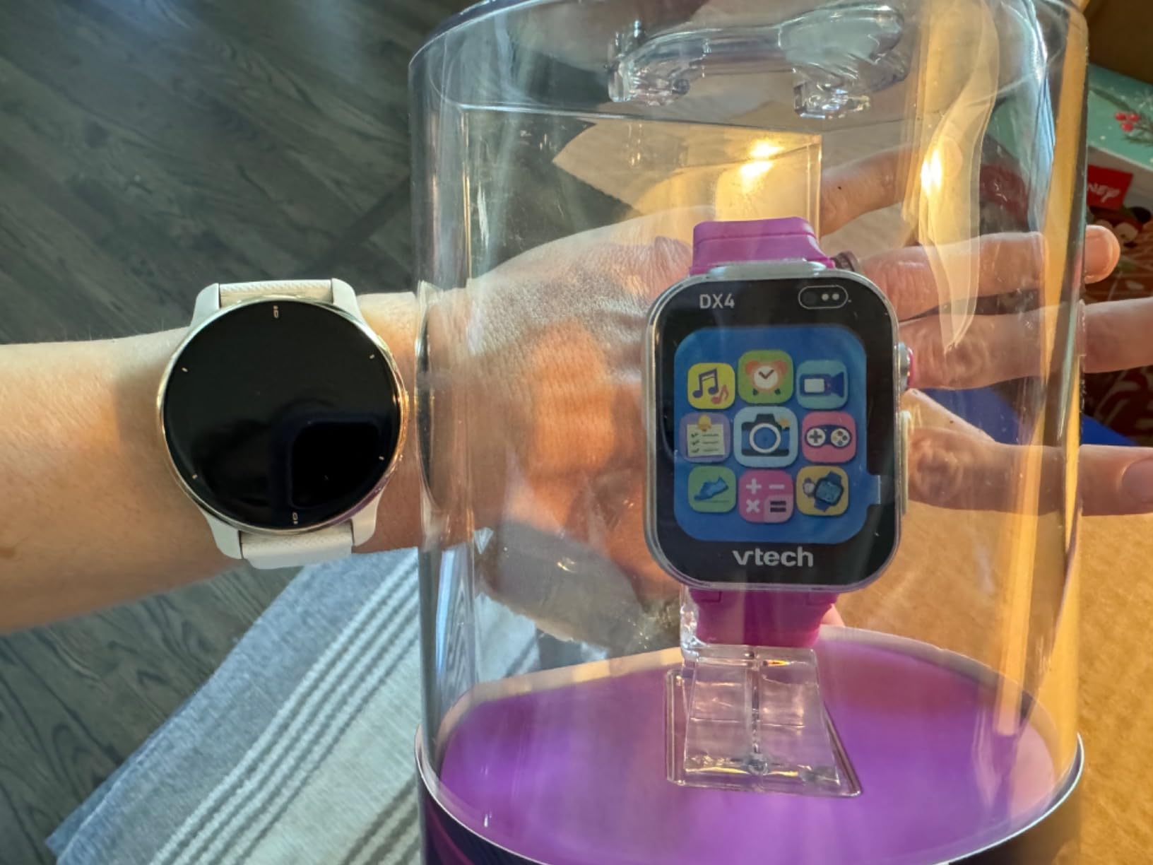 VTech KidiZoom Smartwatch DX4, Pink customer photo 2