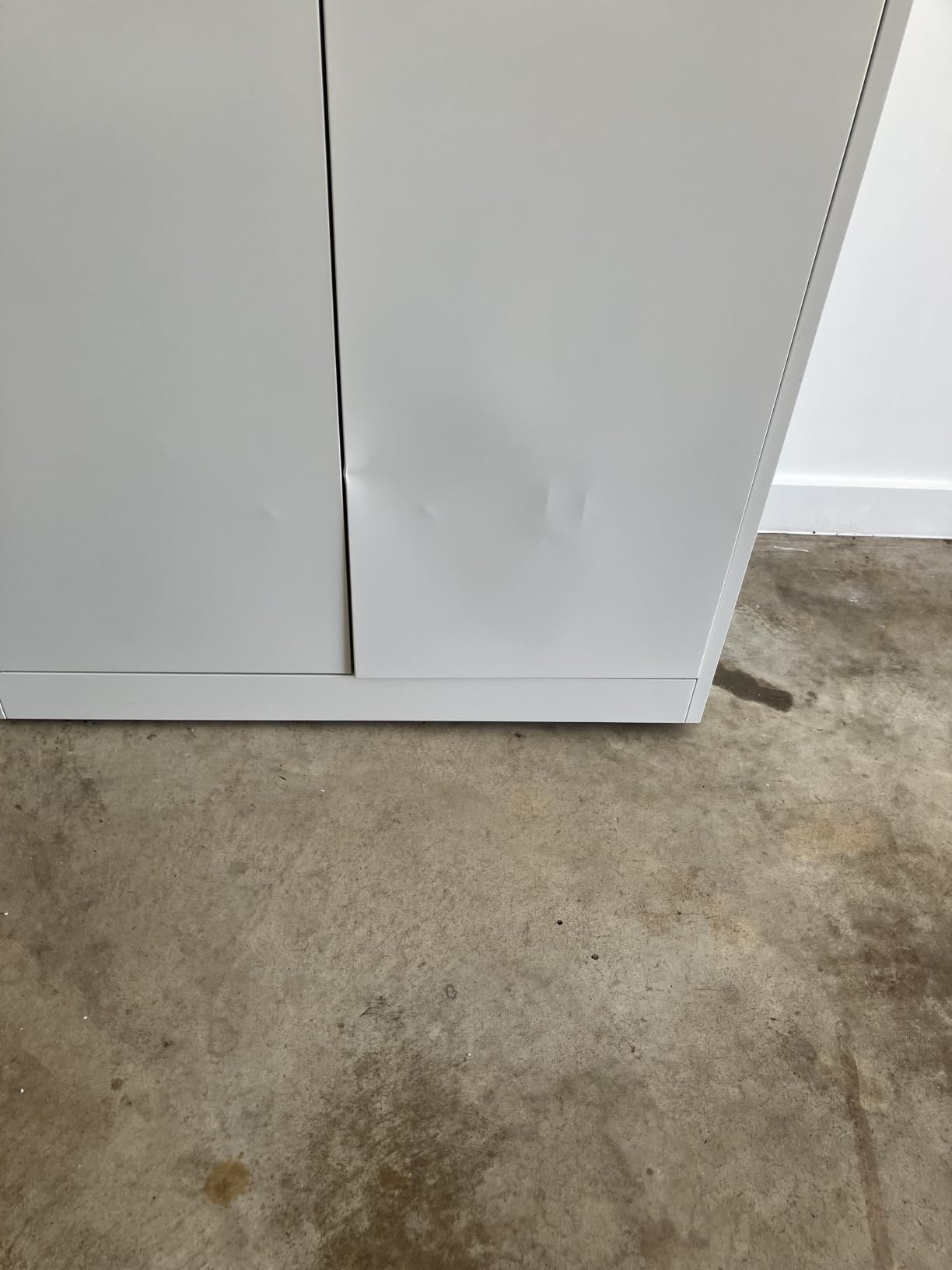 White Metal Storage Cabinet with Doors and Shelves, 36 inch Small Metal Cabinet with Lock, Short Garage Storage Cabinets, Locking Steel Cupboard for Home, Office, Kitchen, Garages customer photo 2