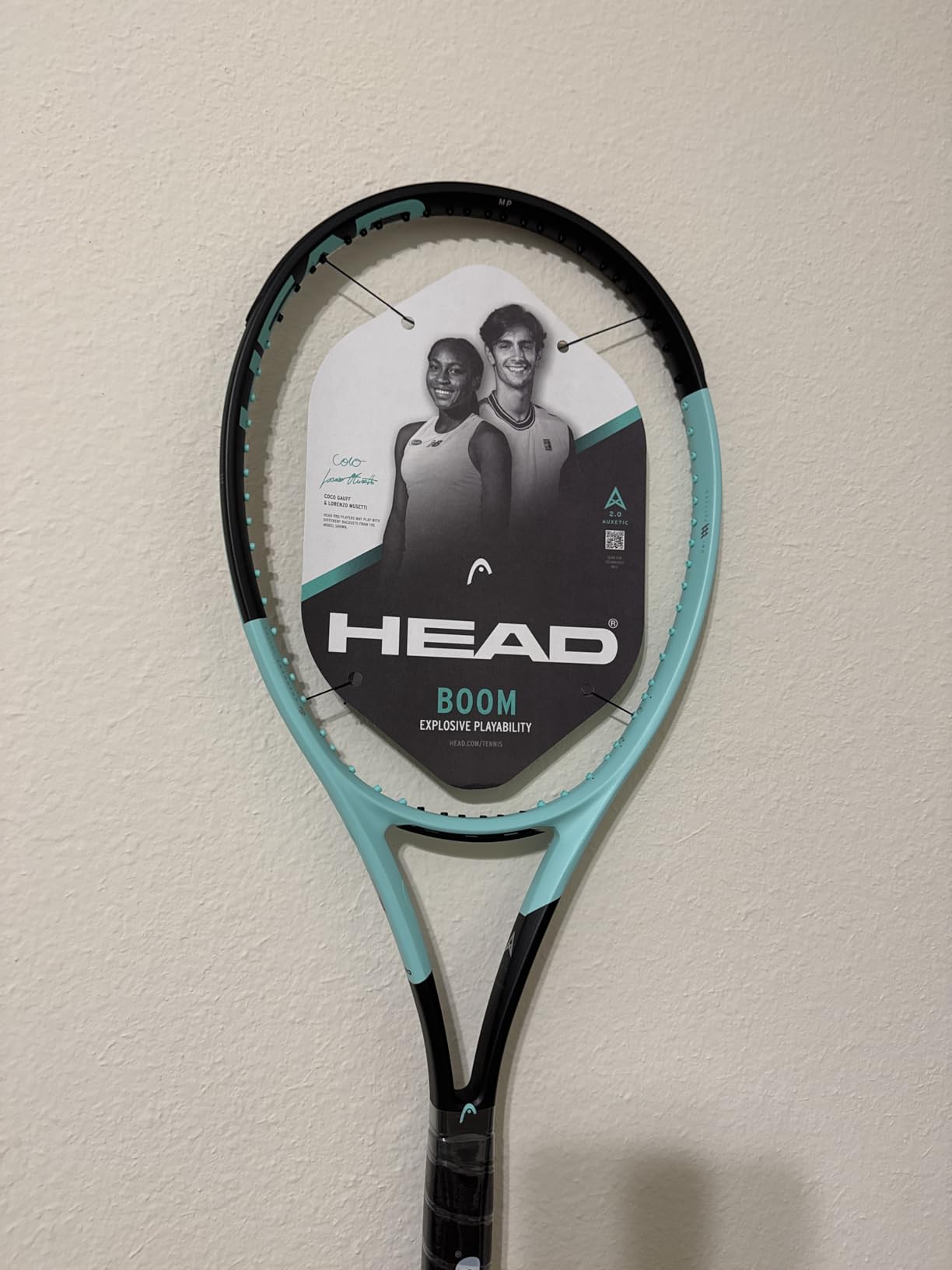 HEAD Boom MP 2024 Tennis Racquet | Strung Mid Tension with Velocity 16G String customer photo 1