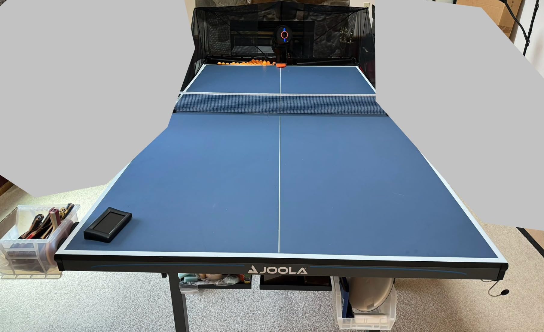 PONGBOT Table Tennis Robot with Net, Automatic Ping Pong Machine, E-Pad/APP Control, 396 Pre-Saved Ball Trajectories, Programmable Drills customer photo 1