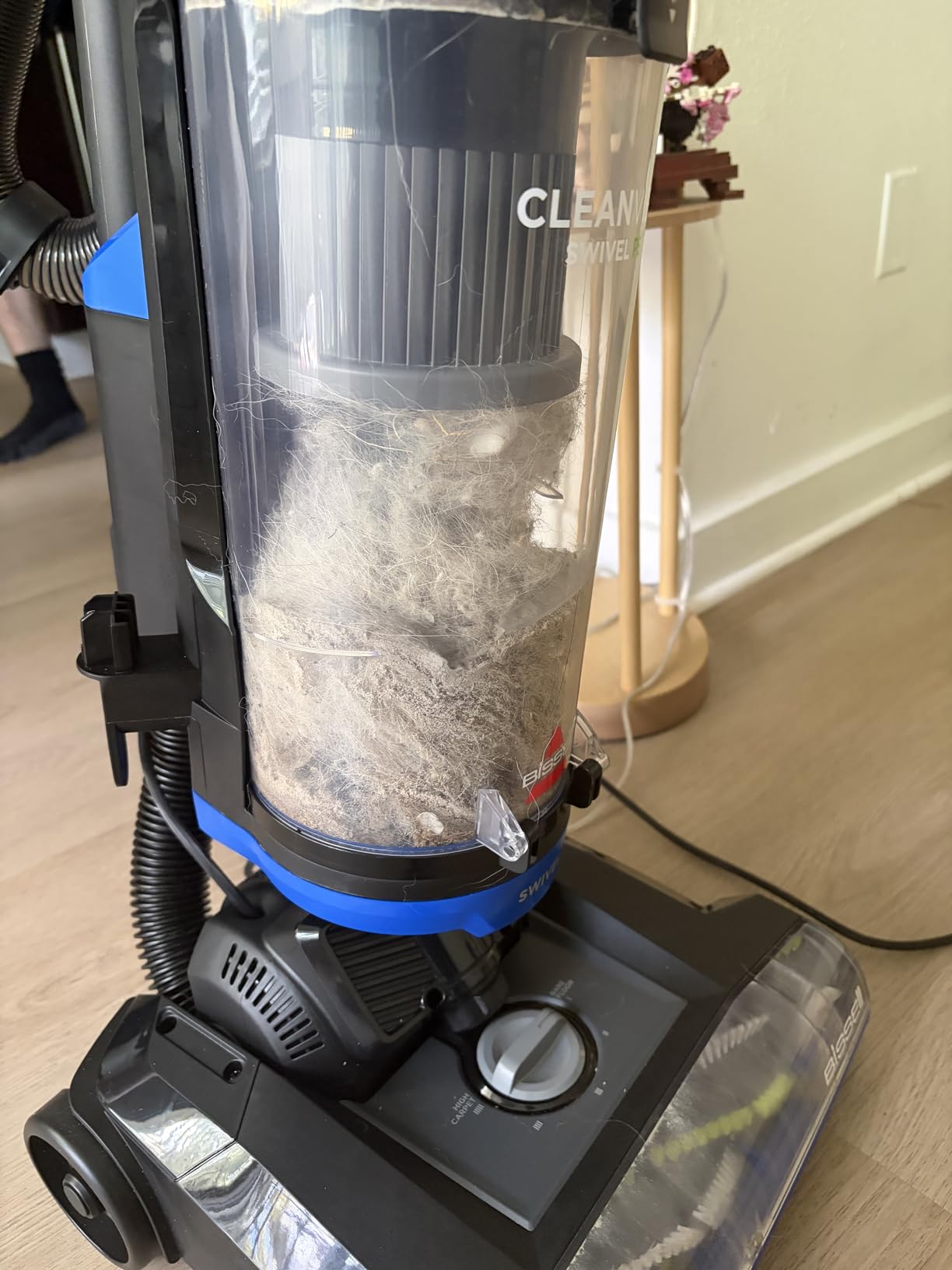 Bissell CleanView Swivel Vacuum, Triple Action Brush Roll, 3836 | Multi-cyclonic suction; extension wand; easy-empty dirt tank; swivel steering for maneuverability customer photo 2