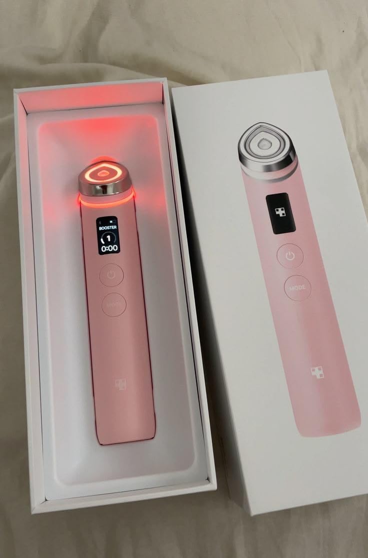 medicube Booster Pro - 6 in 1 Real Glass Glow Beauty Massager, Black | 6-in-1 Real Glass Glow Beauty Massager - for Clear, Radiant, Firmer-Looking Skin, Korean Skin Care, Black customer photo 2