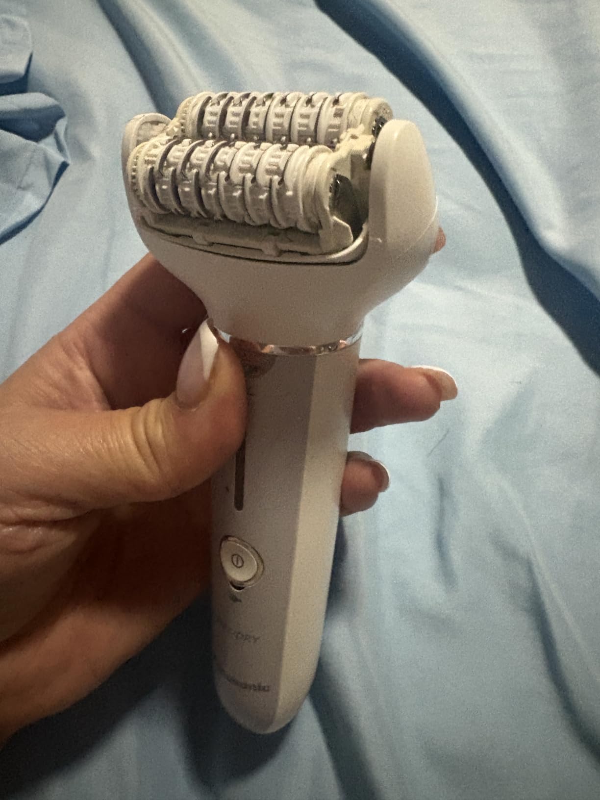 Panasonic Epilator with Gentle Cap, Electric Hair Removal Tool for Home, 3 Speed Settings, Wet Dry, Washable - ES-EY30 customer photo 1