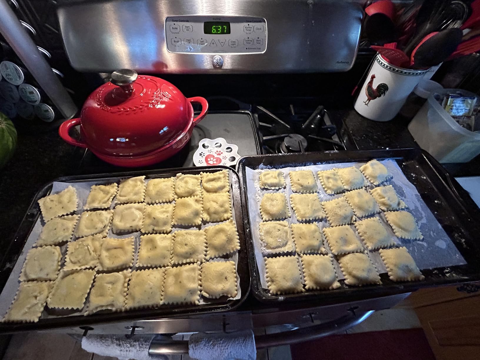 Ravioli Maker Press, Ravioli Cutter, 8-Holes Square Mold, Empanada Press | 1.8-Inch Square Design Makes 8 Ravioli At Once; Includes Cutter Wheel, Dough Cutter, Rolling Pin and Cleaning Brush customer photo 1