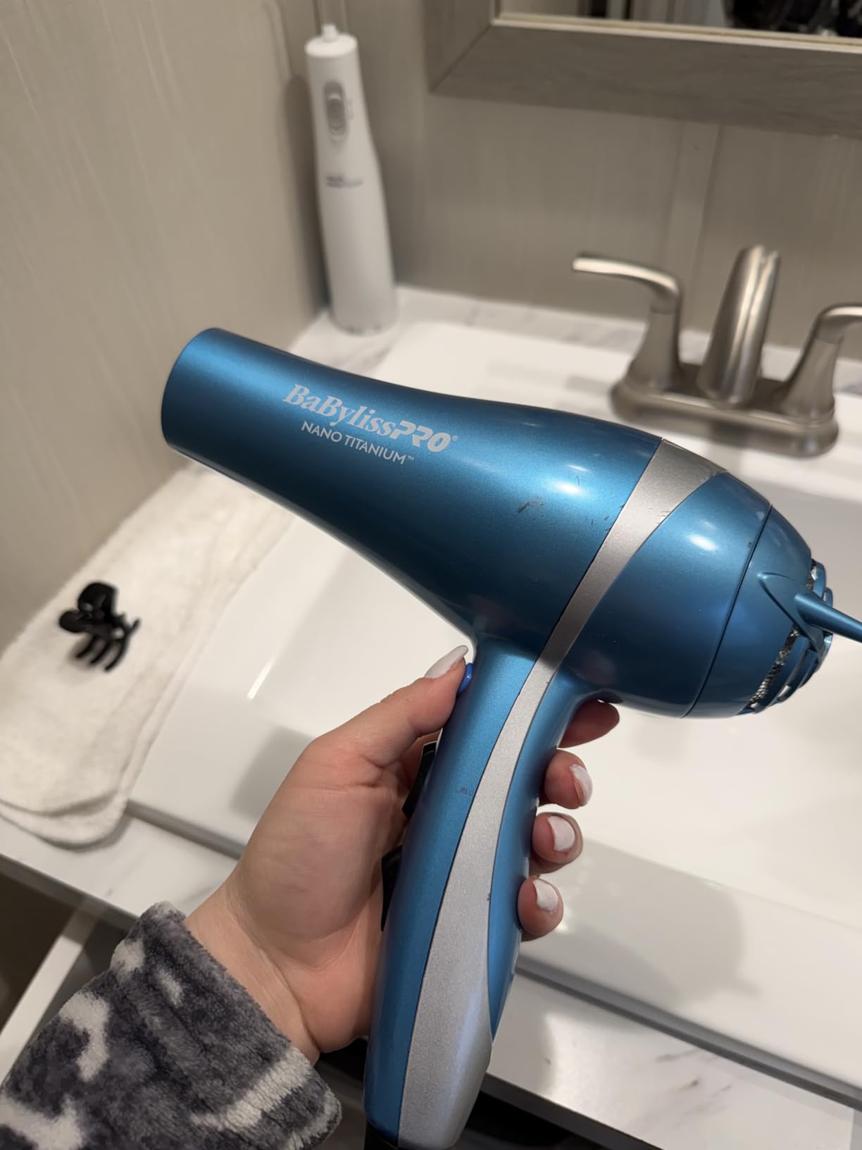 BaBylissPRO Nano Titanium 2000-Watt Blow Dryer with Concentrator Nozzle, Professional Grade Ionic Corded Styling Tool for Hair customer photo 2