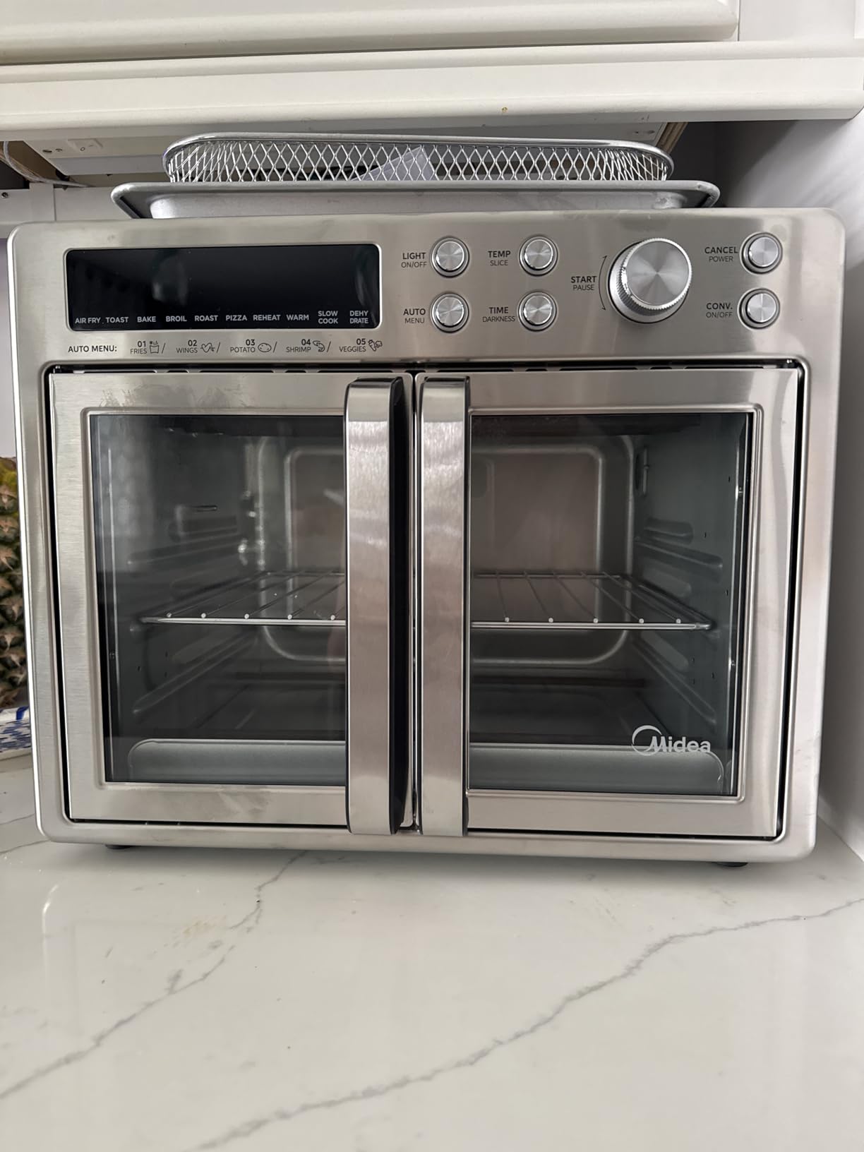 Midea Flexify Classic French Door Toaster Oven Air Fryer Combo, 26.4 QT, 10-in-1 Countertop Oven, Stainless Steel customer photo 2