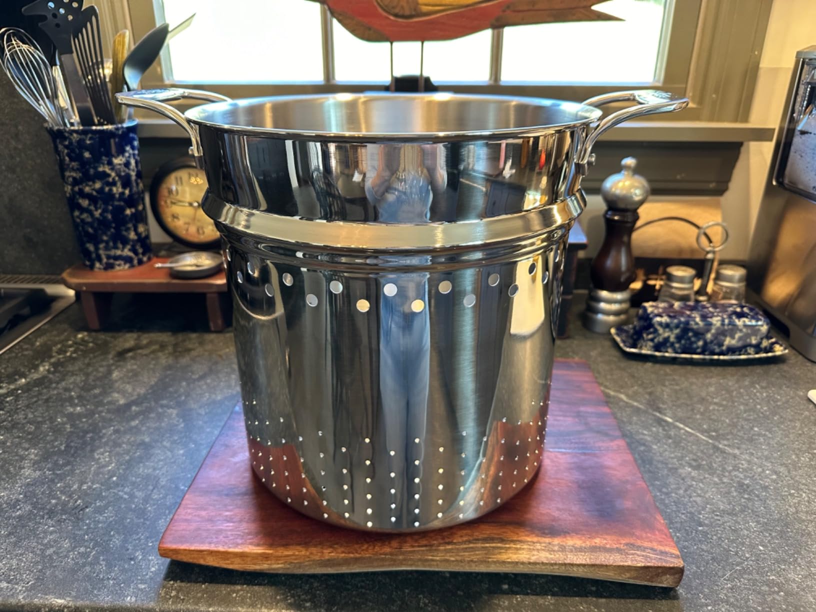 All-Clad Simply Strain Stainless Steel Stockpot, Multipot With Insert & Lid, 16 Quart Induction Oven Broiler Safe 600F, Strainer, Pasta Strainer with Handle, Steamer Pot, Pots and Pans, Silver customer photo 2