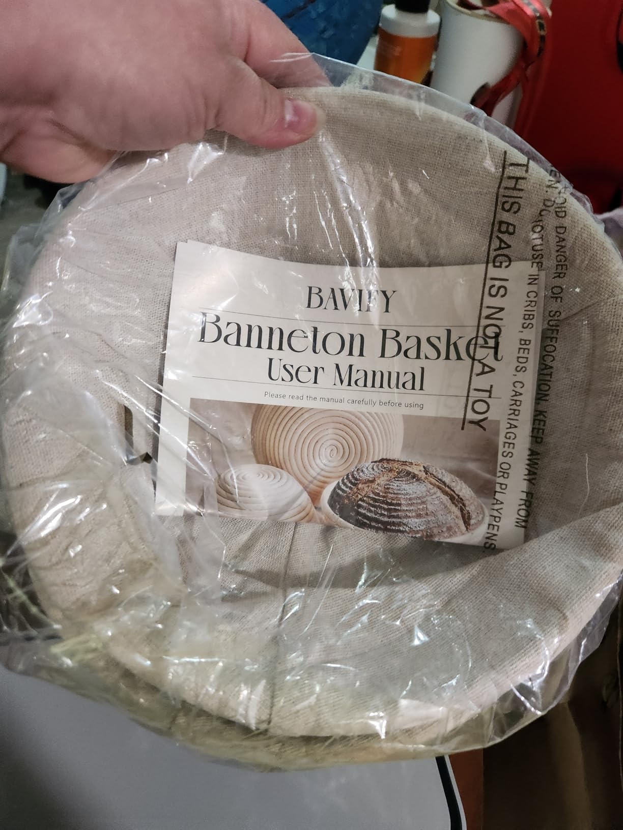 BAVIFY Sourdough Starter Kit, Banneton Bread Proofing Baskets Set | Complete Sourdough Bread Baking Supplies, Beginner Friendly Bread Making Kit, 9 in Round and 10 in Oval Rattan Banneton customer photo 1