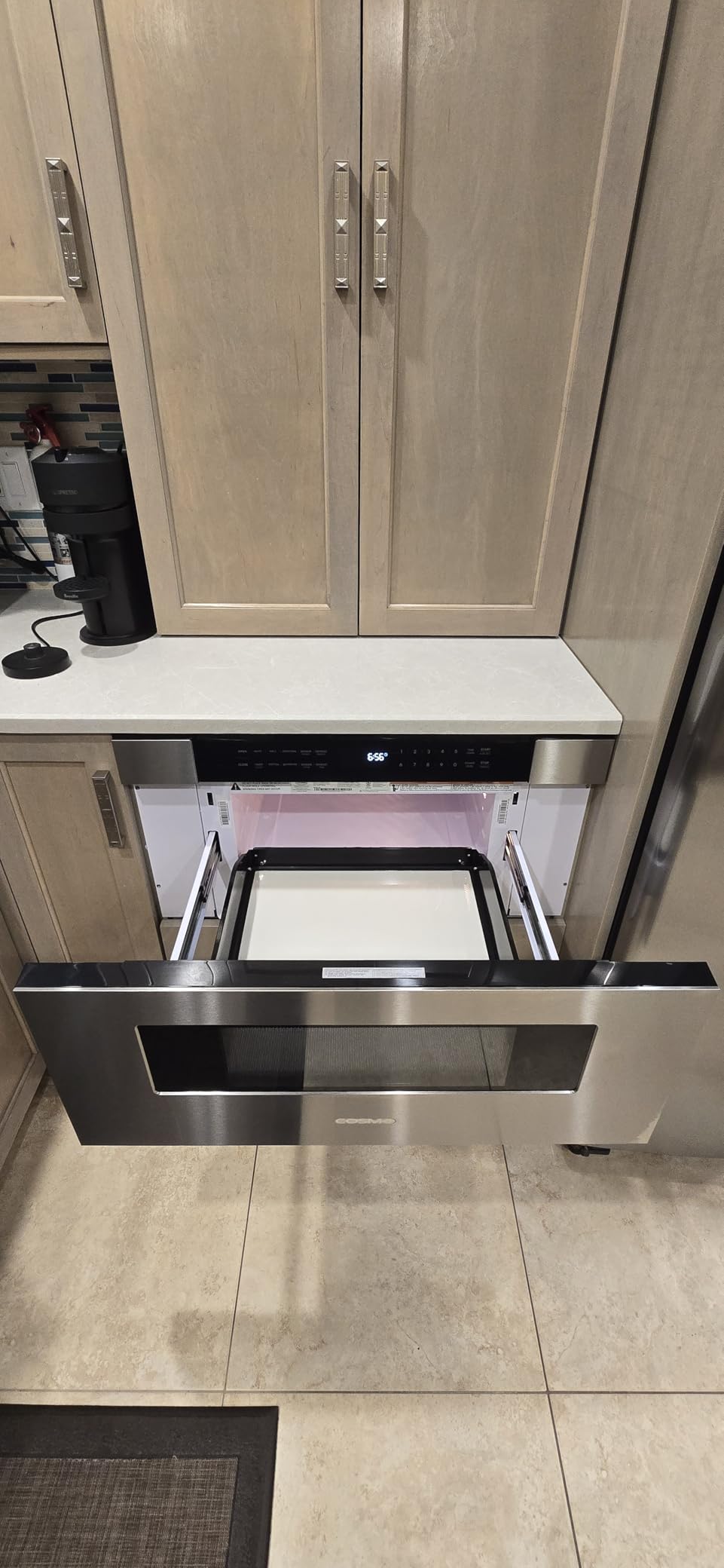 30 in. Haven Coll 1.2 cu. ft. Built-in Microwave Drawer, Stainless Steel | Cosmo COS-MWD3012NHSS Automatic Presets, Touch Controls,10 Power Levels, 1000W, Defrost Functions, Child Lock Function customer photo 1