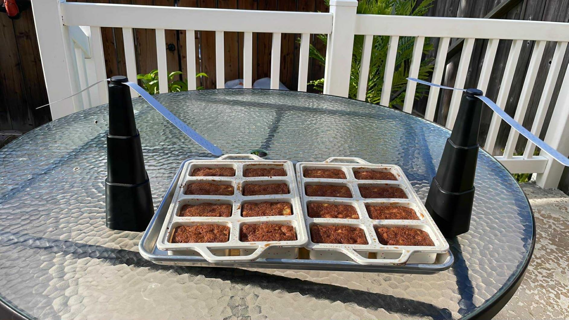 Vinino 2 Pack Mini Silicone Loaf Pans with Metal Reinforced Frame, 8-Cavity | Non-Stick Easy Release Heat Resistant Bakeware, Reusable Small Mini Banana Bread & Cake Baking Pans for Daily Baking customer photo 2