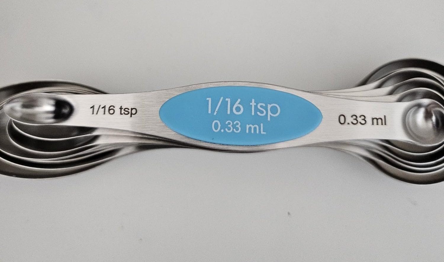 Magnetic Measuring Cups and Spoons Set-Heavy Duty 304 Stainless Steel，Double Measurement Markings，Set of 16 with Leveler for Measure Dry and Liquid Ingredients customer photo 2