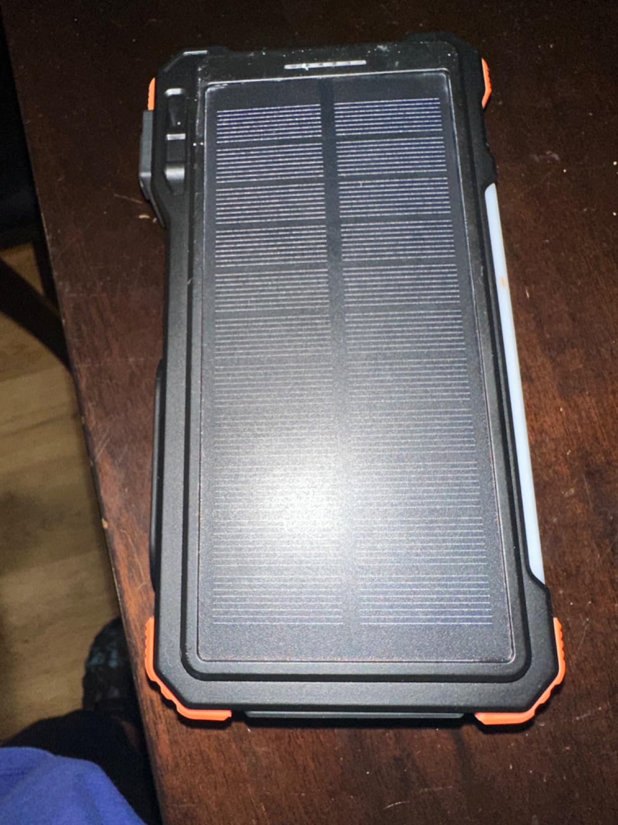 BLAVOR Solar Power Bank 20000mAh, Wireless Charger for Phones & Apple Watch | Portable battery pack, 4 built-in cables, 20W USB-C fast charging, IPX5 waterproof, camping flashlight, outdoor emergencies customer photo 1