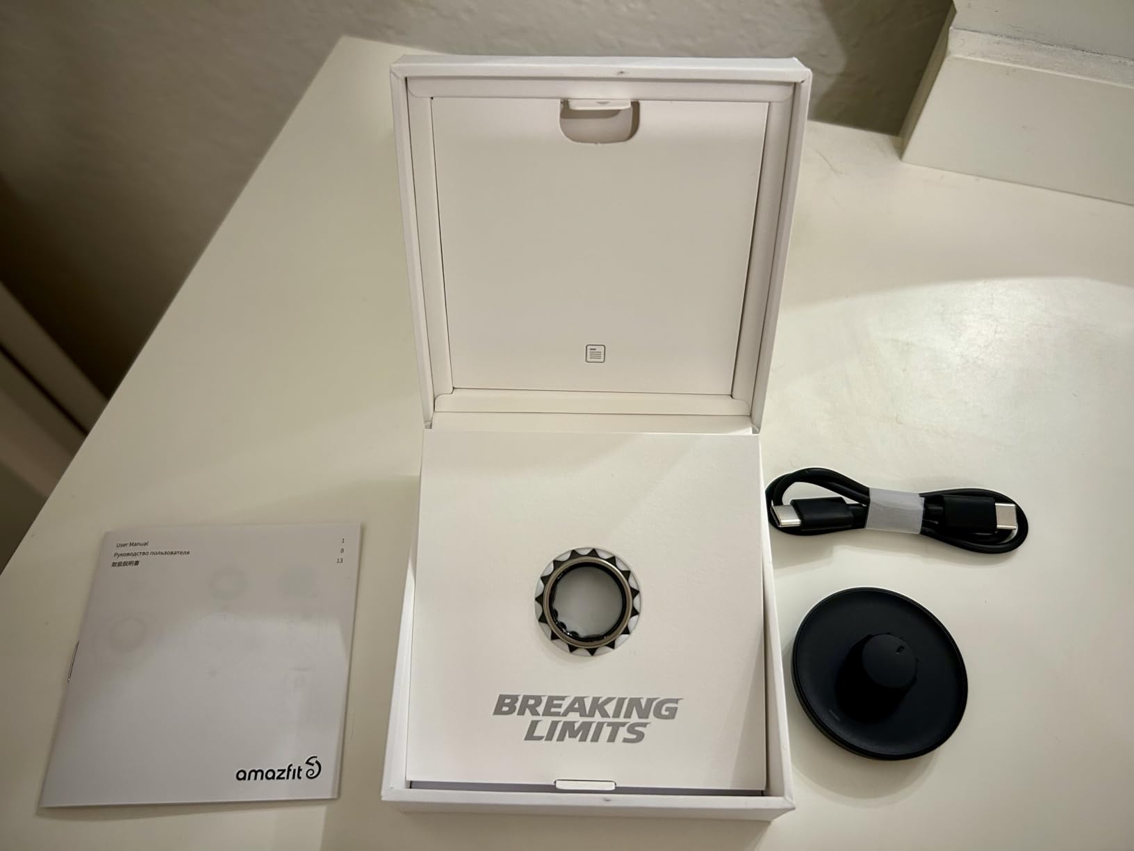 Amazfit Helio Smart Ring, Monitor Sleep/Heart, Water-Resistant, iOS/Android customer photo 1