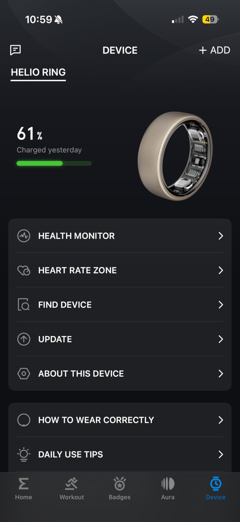 Amazfit Helio Smart Ring, Monitor Sleep/Heart, Water-Resistant, iOS/Android customer photo 2
