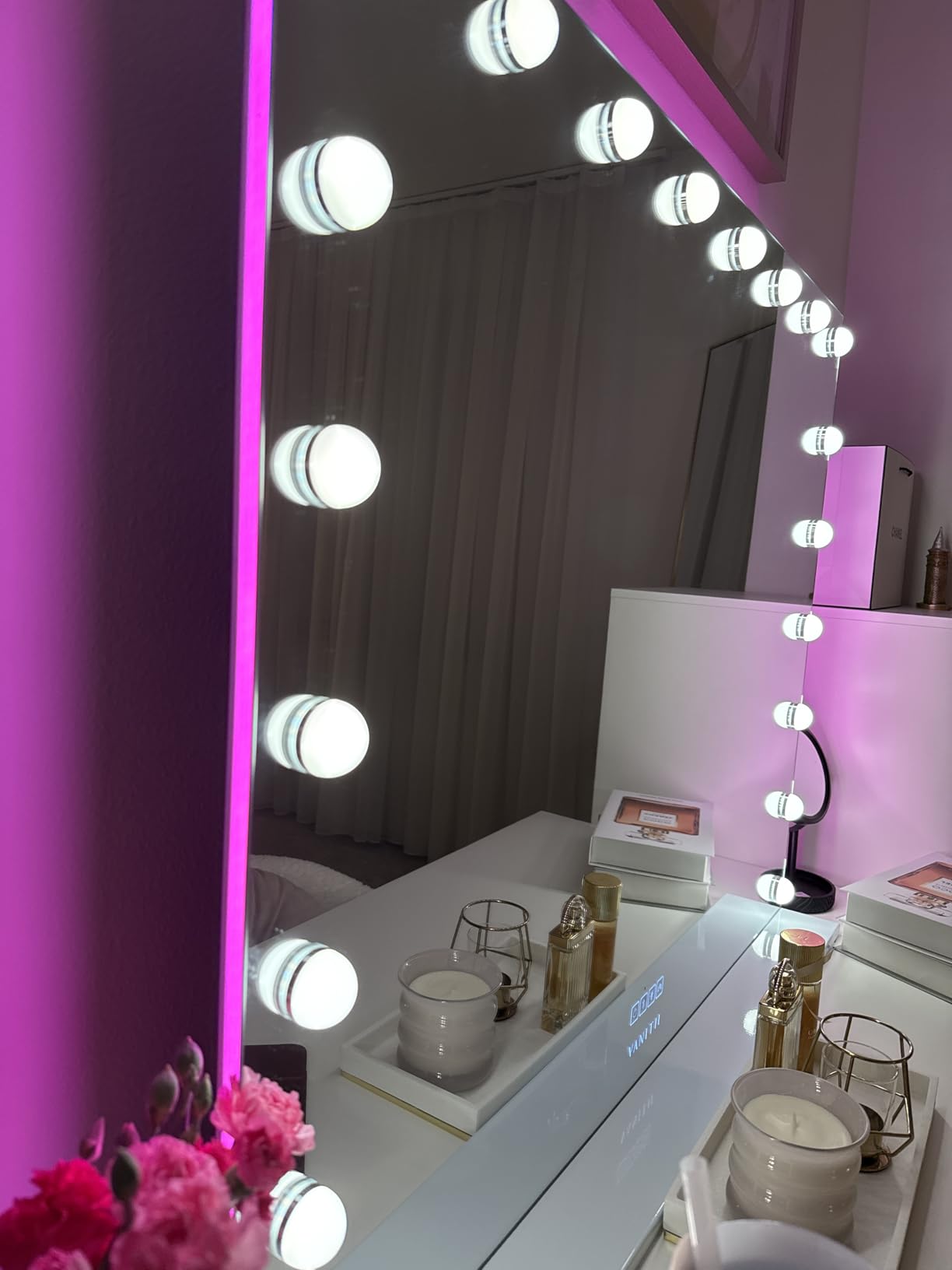 VANITII Large Vanity Mirror with RGB Lights 40