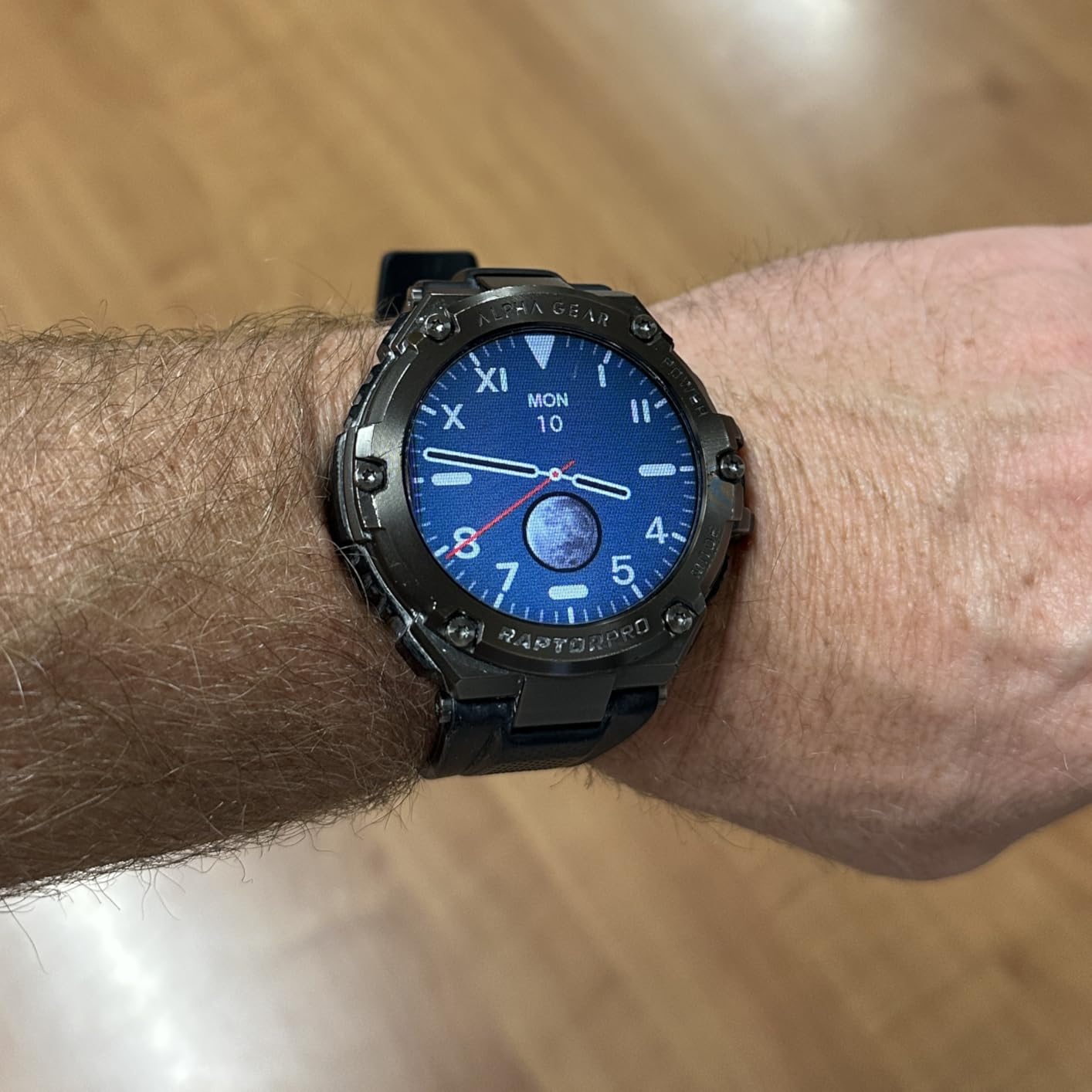 ALPHAGEAR Raptor PRO Smartwatch for Men, Tactical Military Smart Watch, 800mAh 21-Day Battery, Bluetooth Calling, IP68 + 5ATM Water Resistant, for Android iPhone customer photo 1