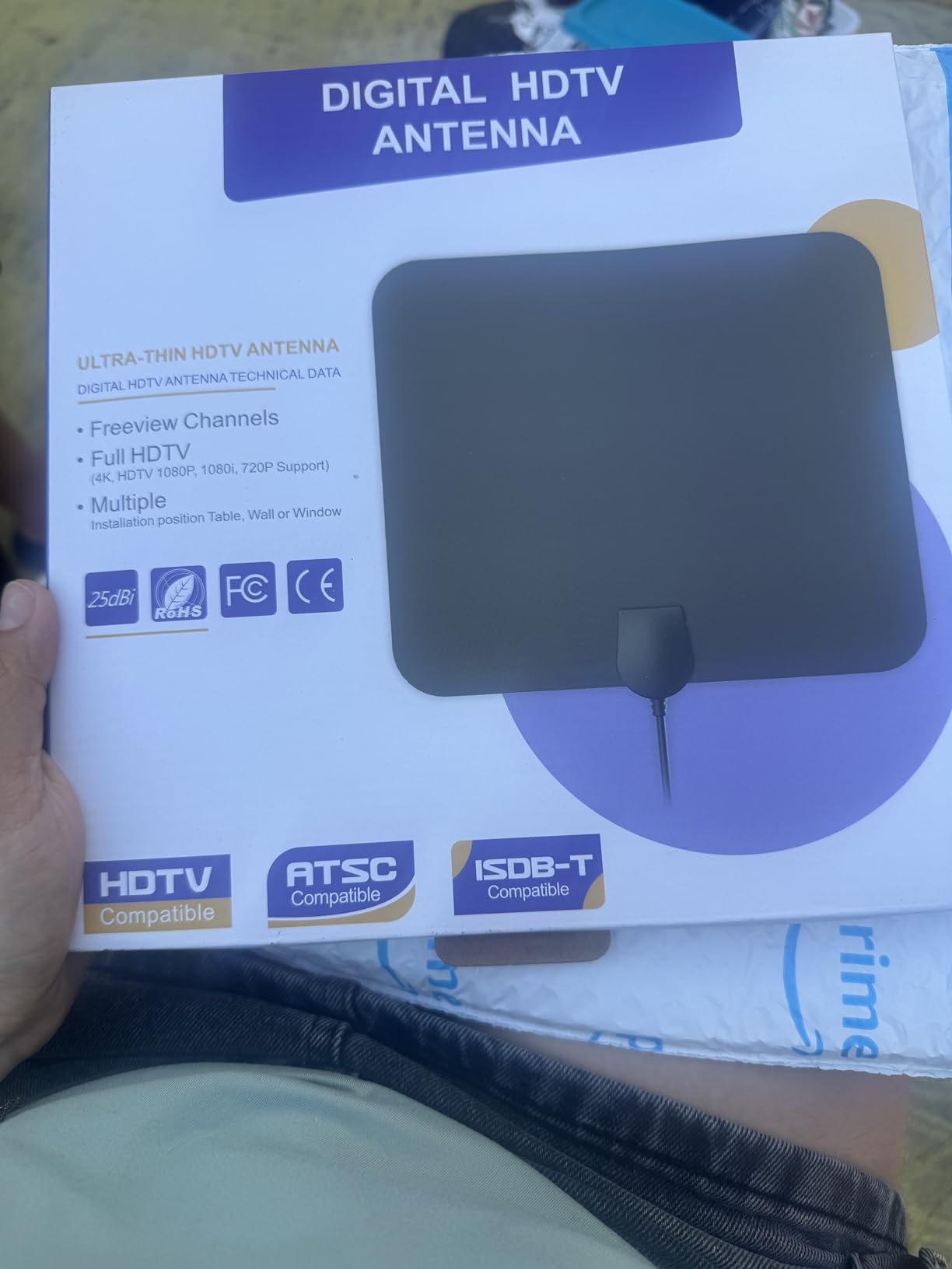 DAANT TV Antenna Indoor Long Range | Supports 4K 1080p Smart TV Signal Reception with 16ft HDTV Coax Cable customer photo 1