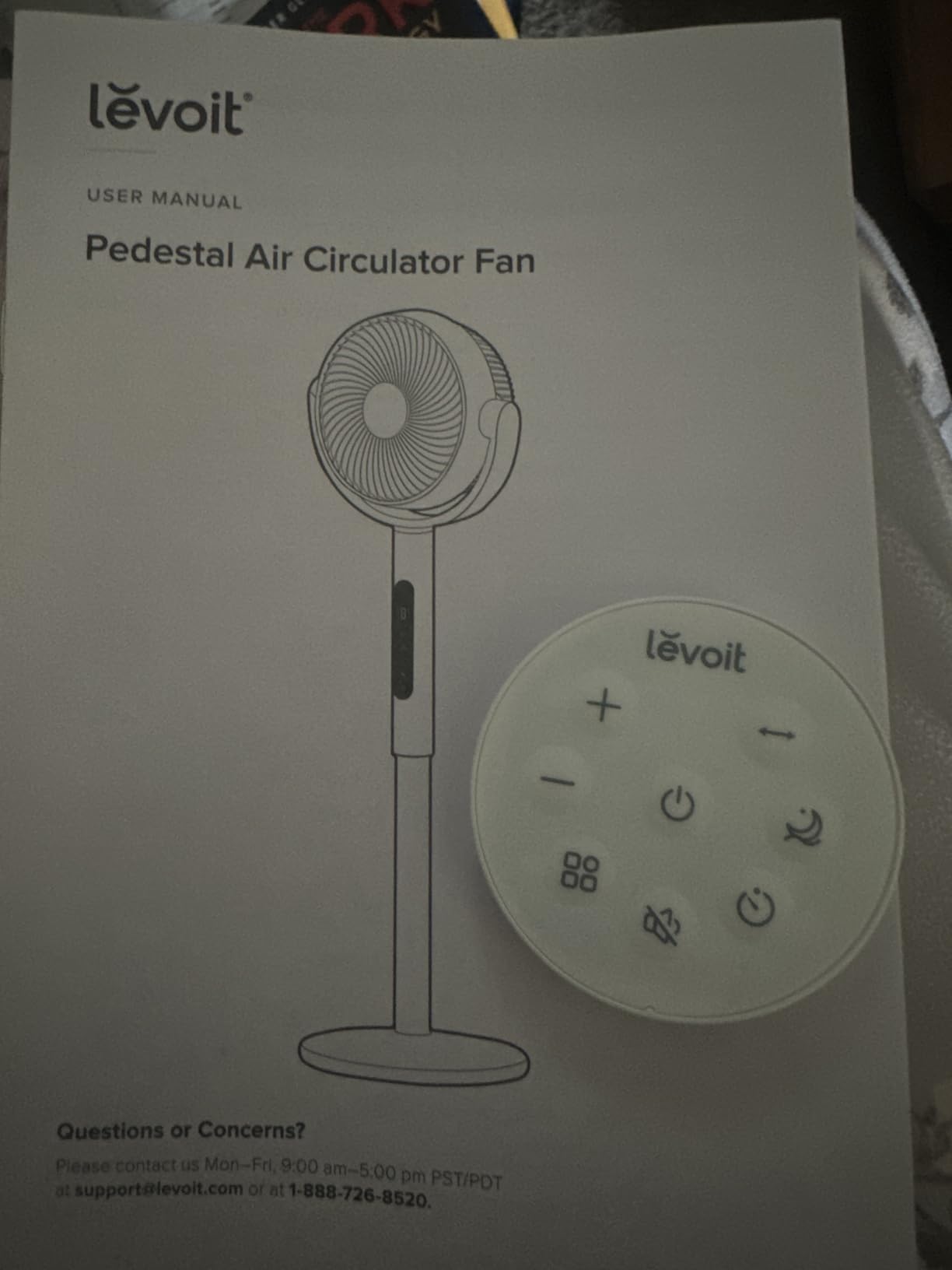 Levoit Standing Fan for Bedroom, 120° Oscillating Fan, 20dB quiet for Sleep | 908CFM Airflow, 9 Speeds 4 Modes, DC Motor Floor fan, 2-in-1 Pedestal & Tabletop, 9H Timer, Remote Control, for Home, Room customer photo 1