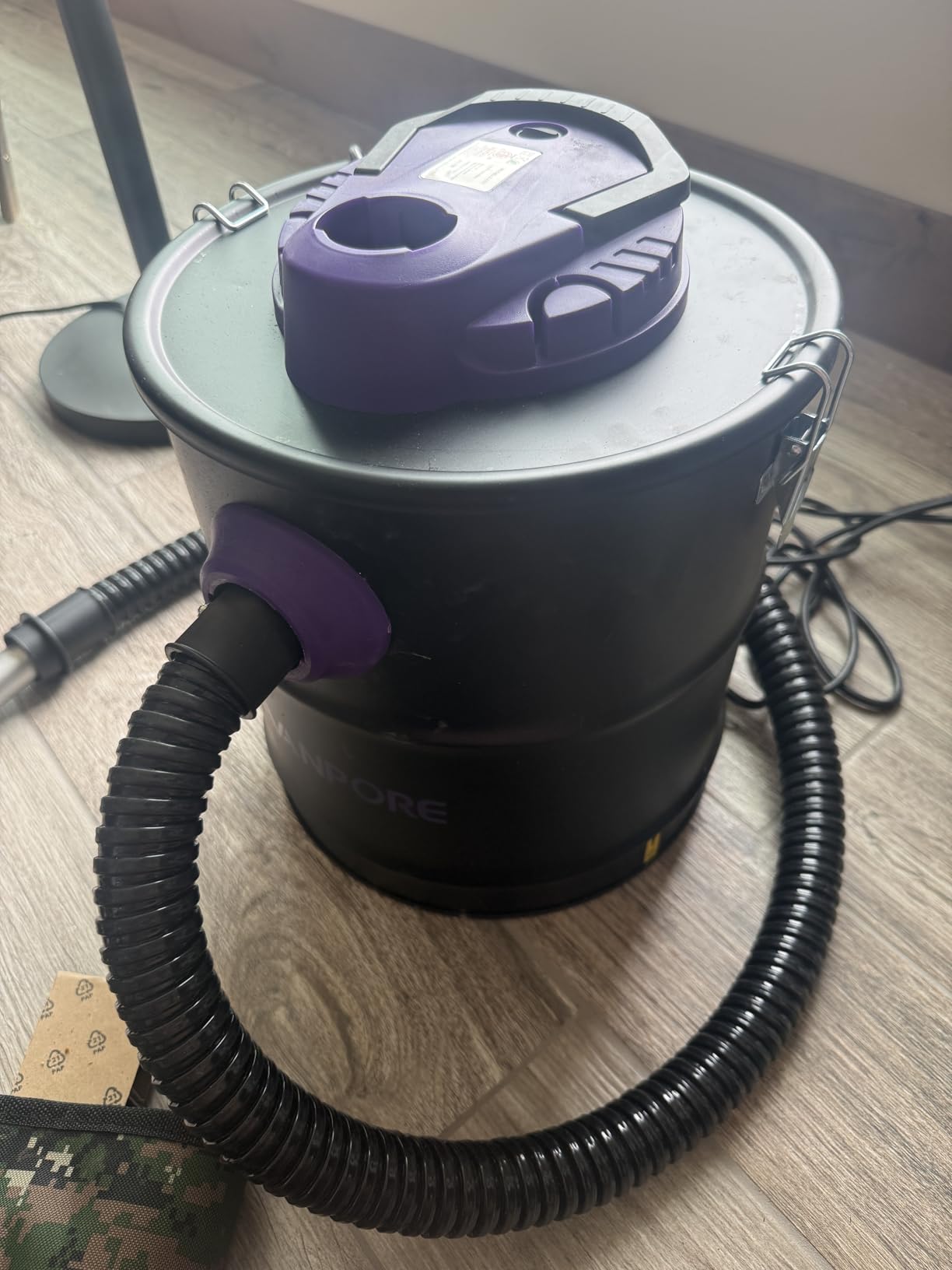 Ash Vacuum for Pellet Stoves, 5.2 Gallon, 1200W with Wheels | Powerful Suction Performance, Durable Metal Construction, Easy Mobility, for Fireplaces, Pellet Grill, Wood Stove, Fire Pits customer photo 2