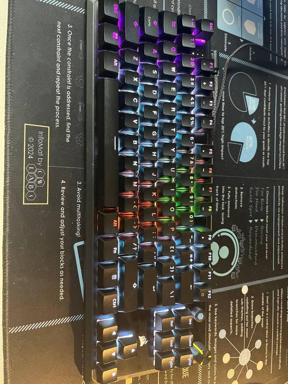 Corsair K70 CORE TKL RGB Tenkeyless Mechanical Wired Gaming Keyboard - Pre-Lubed MLX Red v2 Linear Switches, SOCD, Sound Dampening, ABS Double-Shot Keycaps, 1000Hz Polling, QWERTY NA - Black customer photo 1