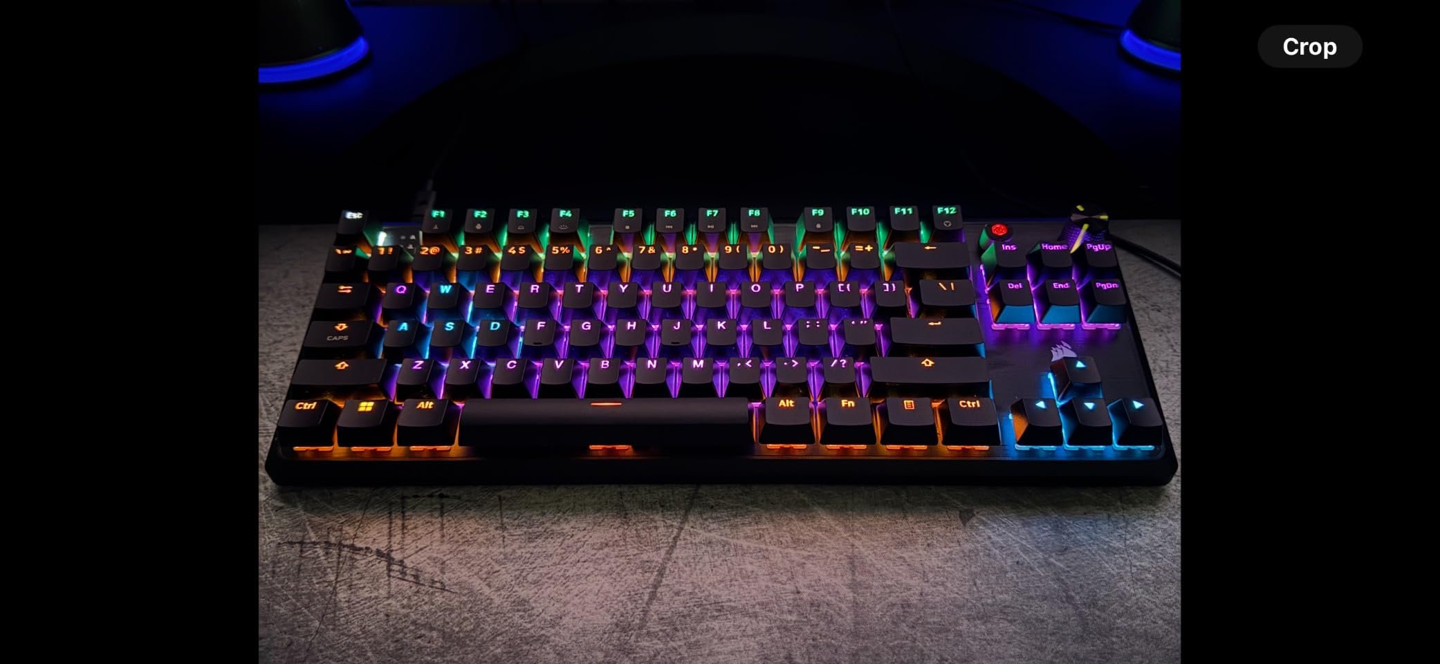 Corsair K70 CORE TKL RGB Tenkeyless Mechanical Wired Gaming Keyboard - Pre-Lubed MLX Red v2 Linear Switches, SOCD, Sound Dampening, ABS Double-Shot Keycaps, 1000Hz Polling, QWERTY NA - Black customer photo 2