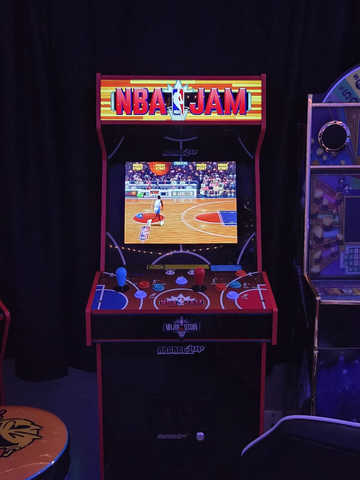 Arcade1Up NBA JAM Deluxe 2-Player Home Arcade Machine, Over 5-Foot Cabinet with Online Multiplayer, Light-Up Marquee, and 3 Classic Basketball Games customer photo 2