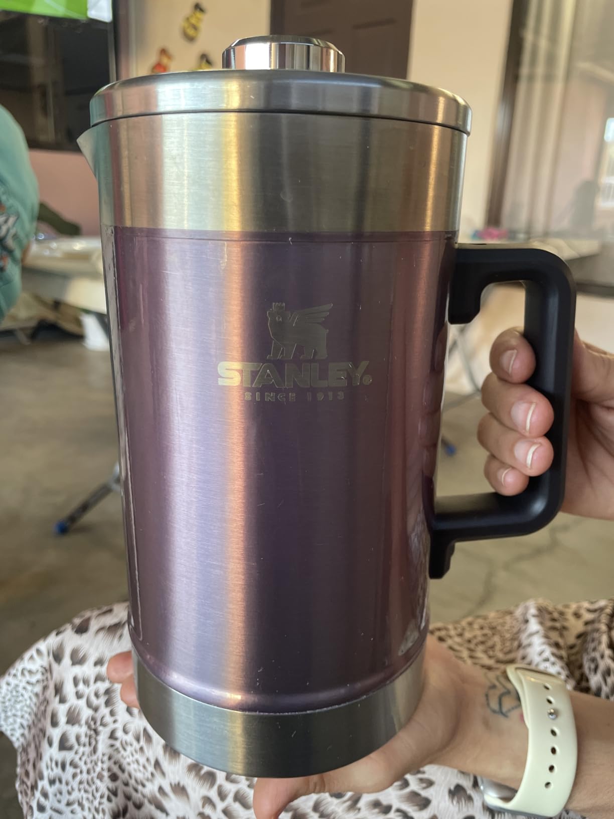 STANLEY Classic Stay-Hot French Press Coffee Maker 48 oz, Insulated Stainless Steel customer photo 1