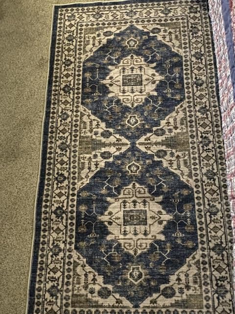 2x6 Hallway Washable Runner Rug - Vintage Soft Kitchen Laundry Runner with Non Slip Backing Farmhouse Entryway Living Room Floor Mat Stain Resistant Carpet customer photo 1